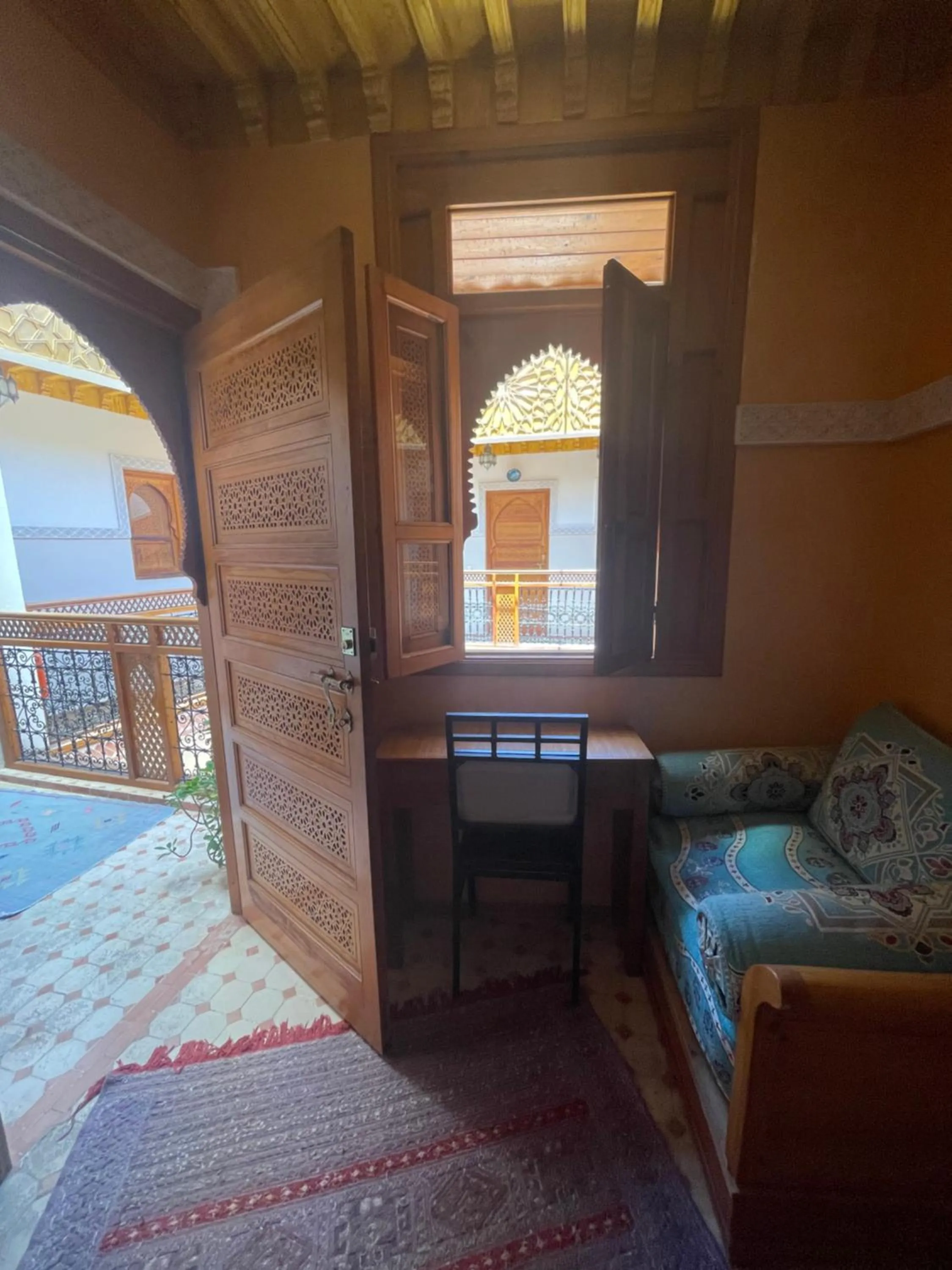 Bed in Riad Jenan Adam