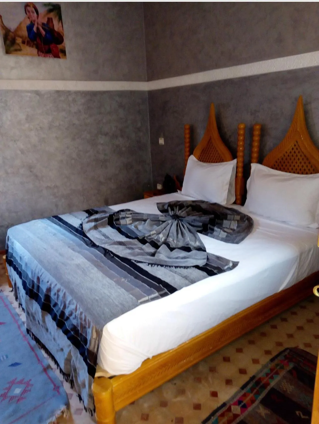 Bed in Riad Jenan Adam