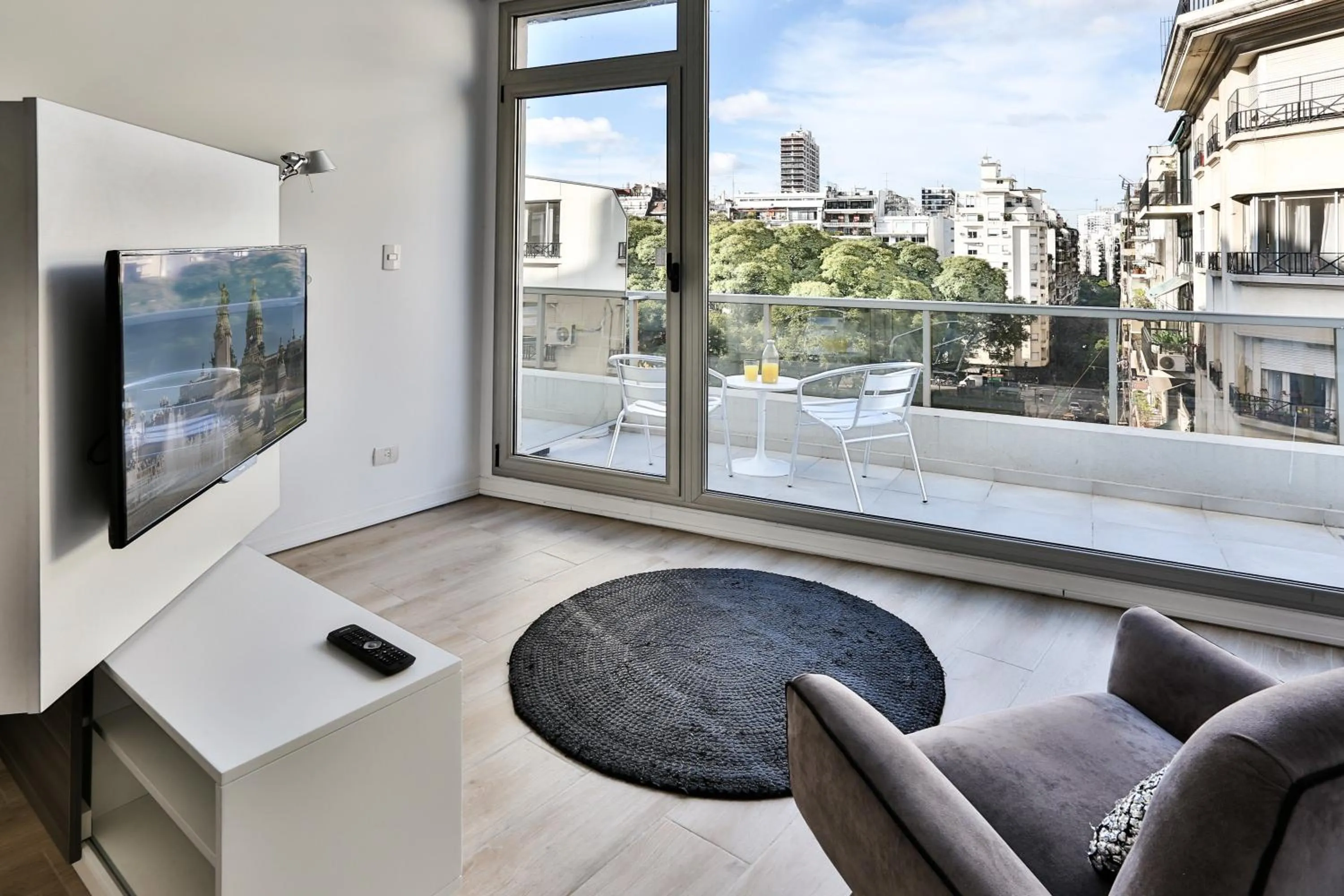 City view in Flaat Recoleta Plaza