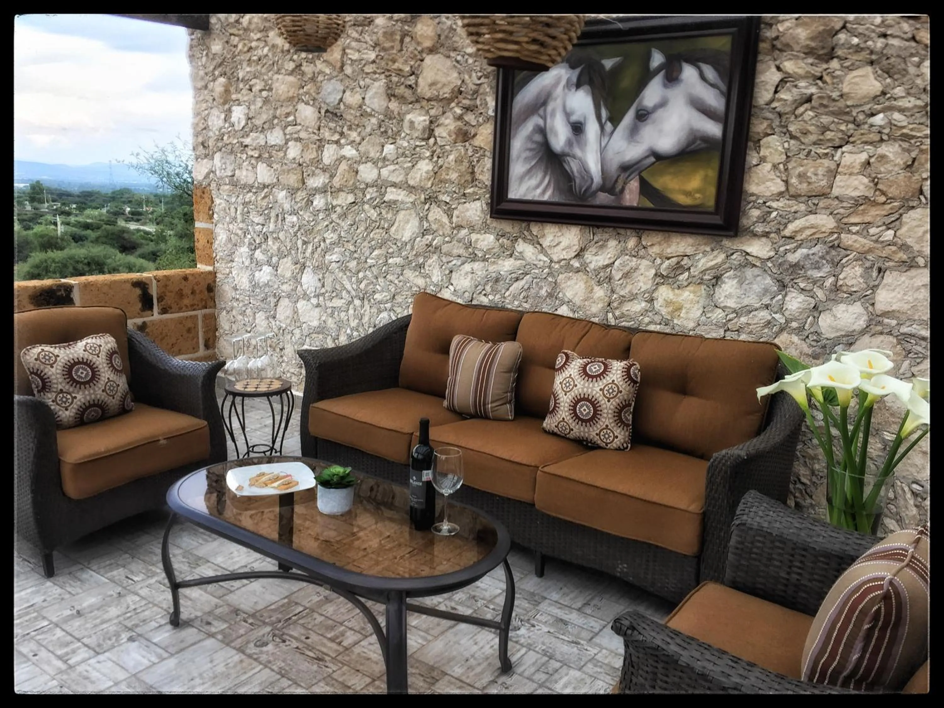 Balcony/Terrace in Cabañas Rancho San Jorge