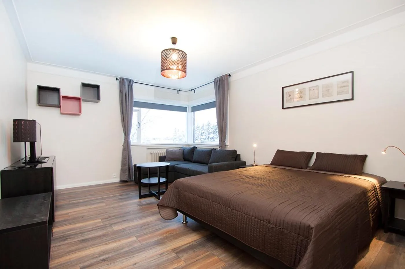 TV and multimedia, Bed in Nordurey Guesthouse