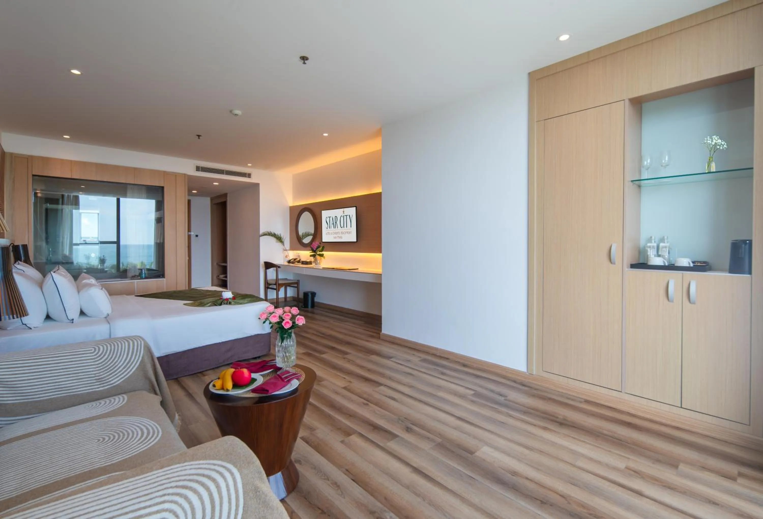 Bedroom, Bed in Starcity Hotel & Condotel Beachfront Nha Trang