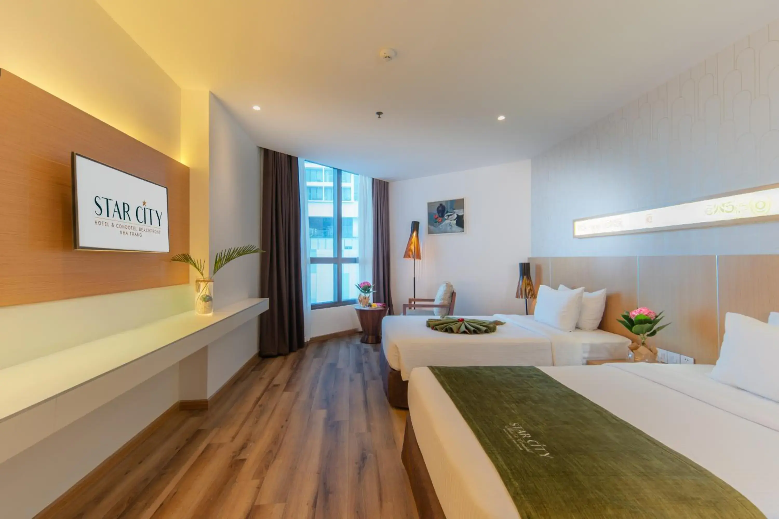 Deluxe Twin Room with Sea View in Starcity Hotel & Condotel Beachfront Nha Trang Deluxe Twin Room with Sea View in Starcity Hotel & Condotel Beachfront Nha Trang