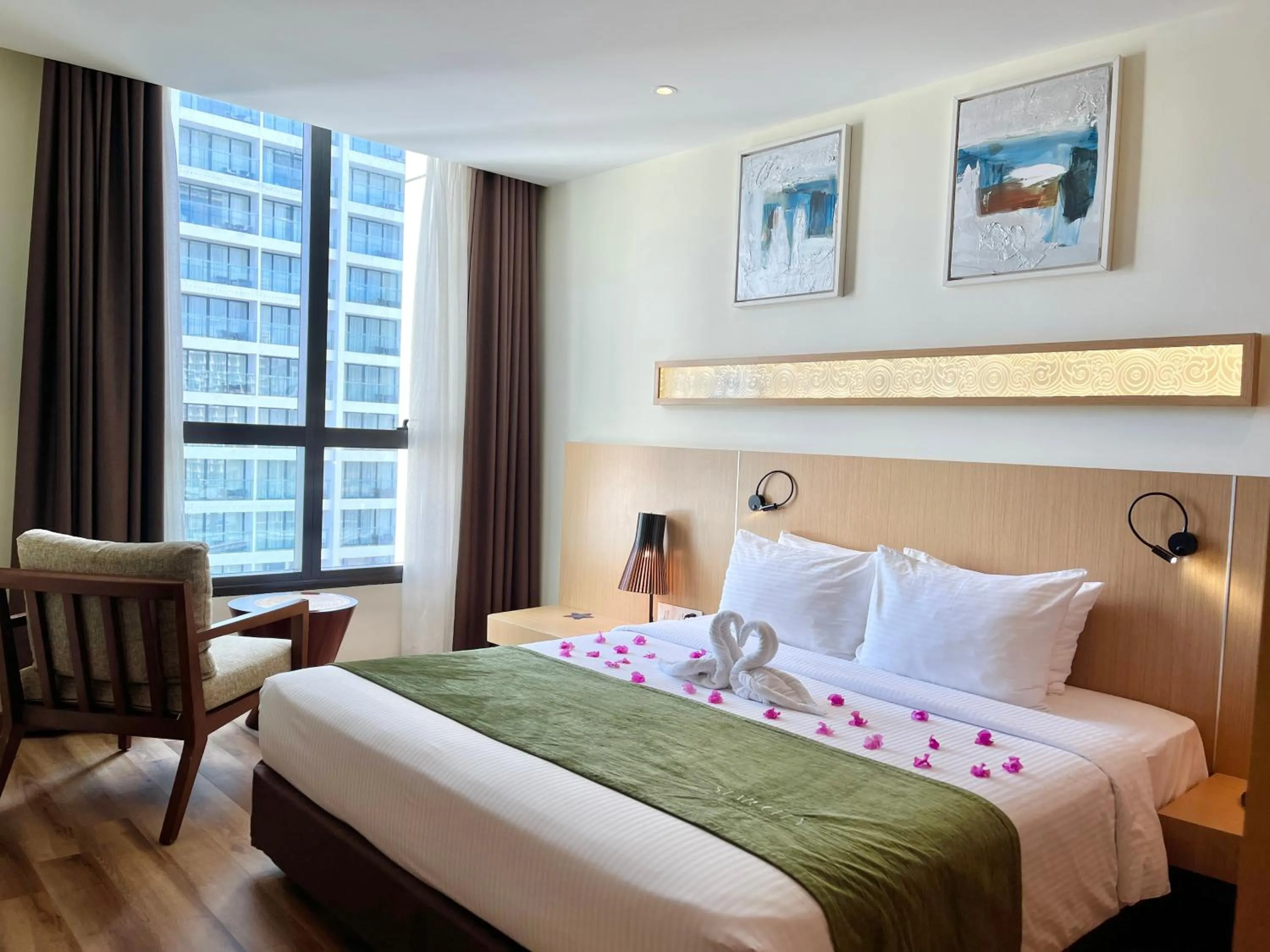 Bedroom, Bed in Starcity Hotel & Condotel Beachfront Nha Trang