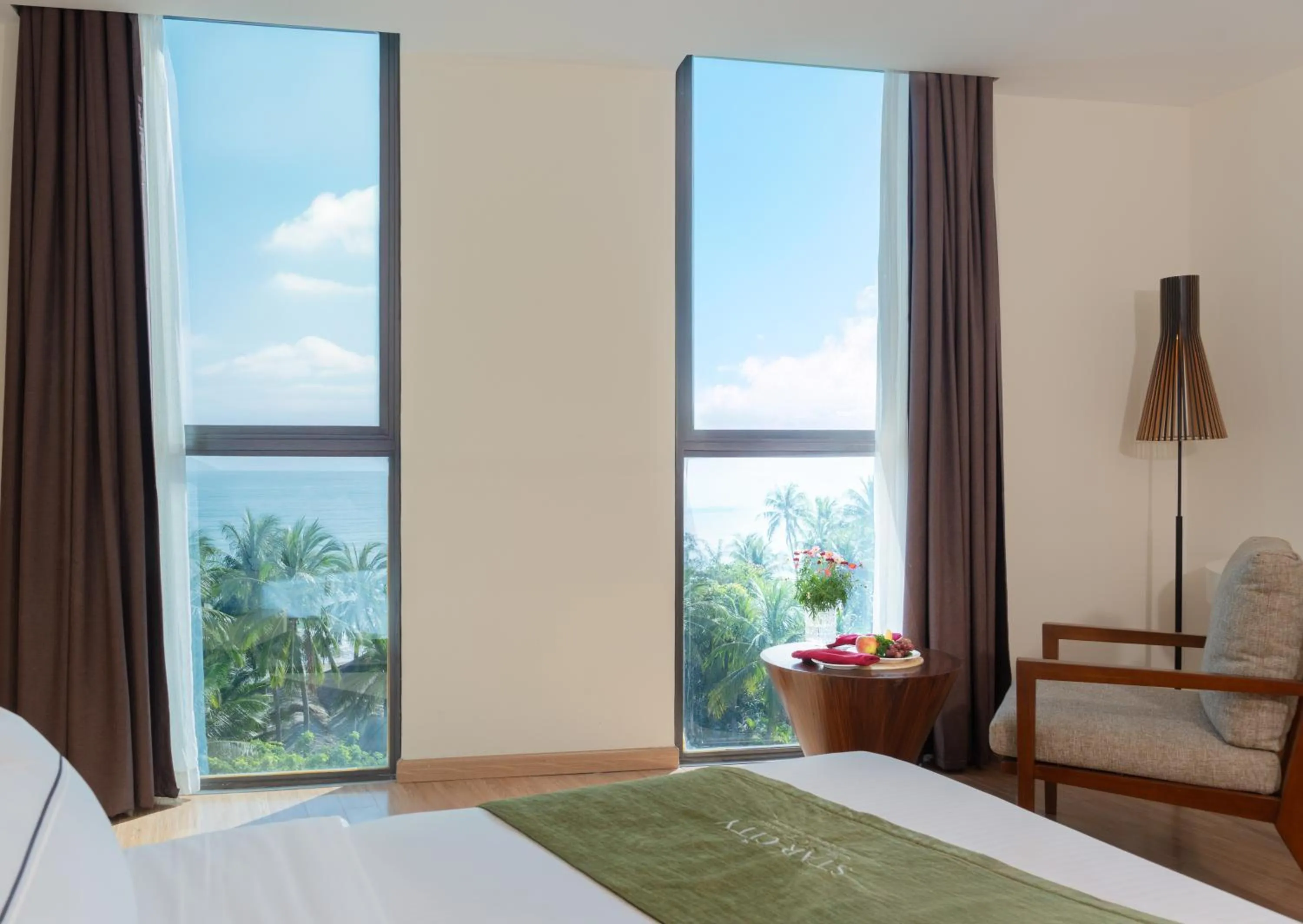 View (from property/room), Bed in Starcity Hotel & Condotel Beachfront Nha Trang