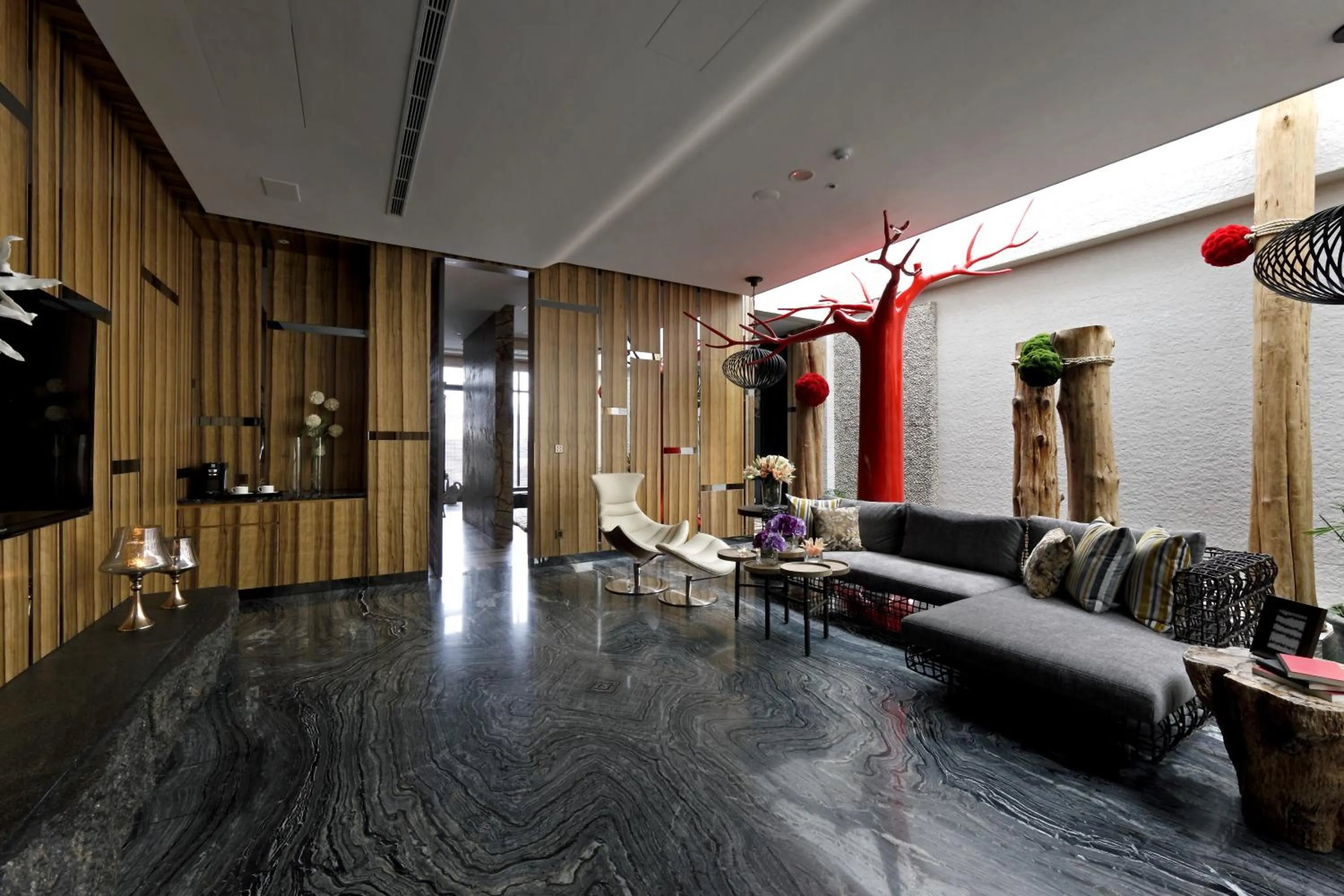 Living room in Shuei Wu Villa