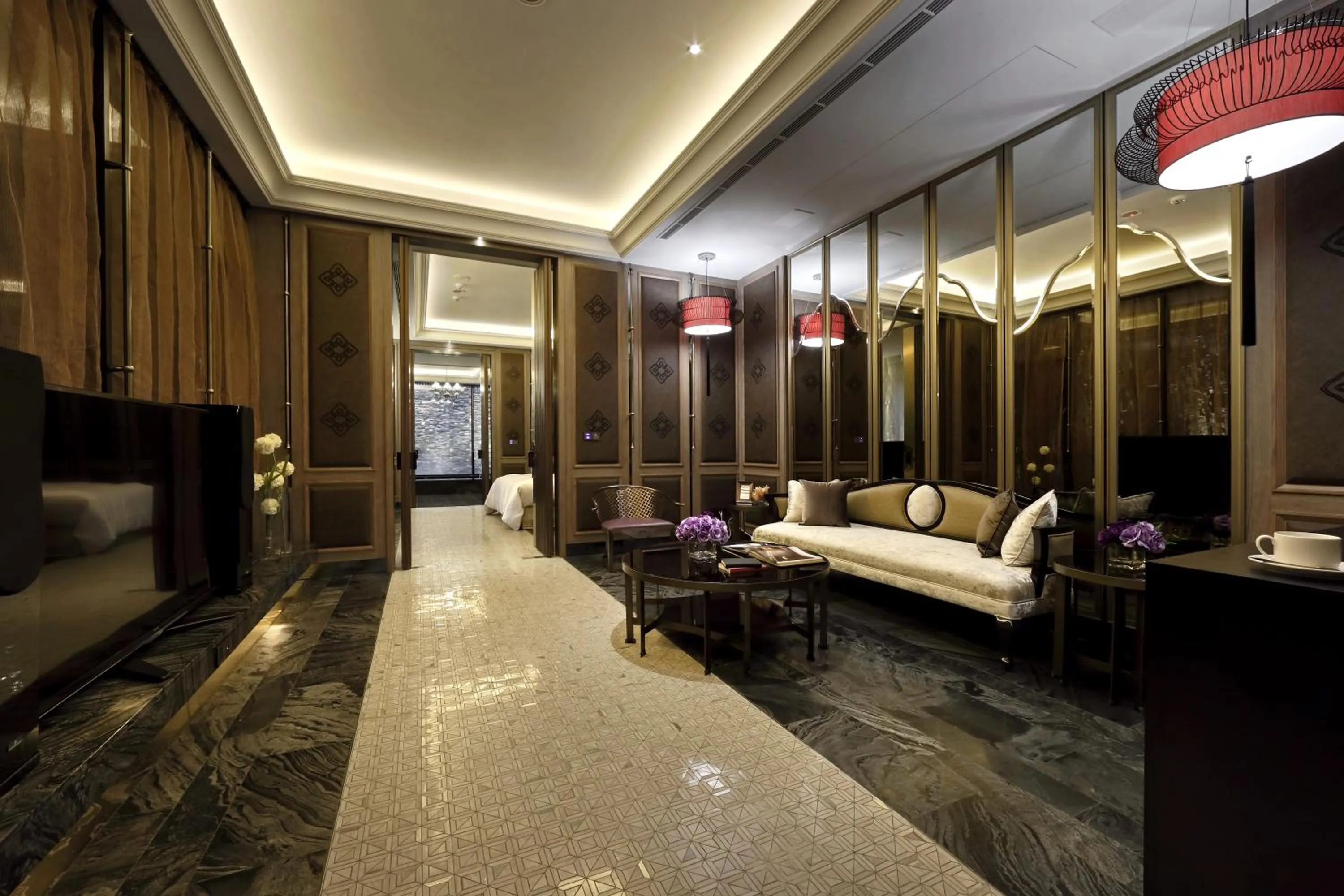 Living room in Shuei Wu Villa