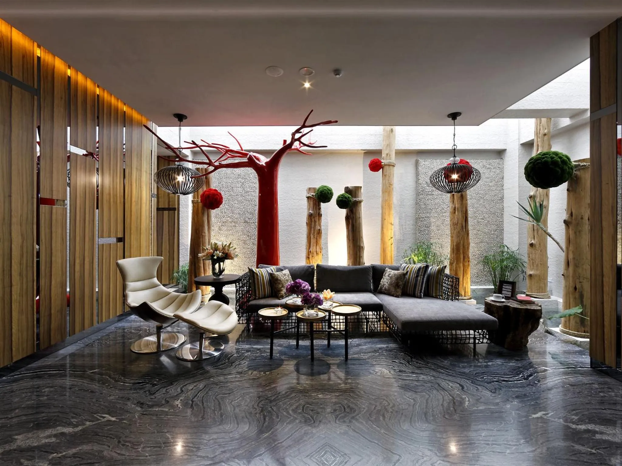 Living room in Shuei Wu Villa