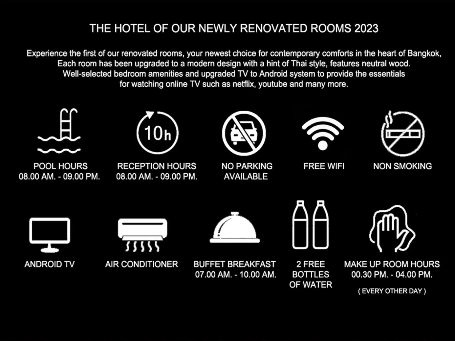 Text overlay in Dinsomon Hotel