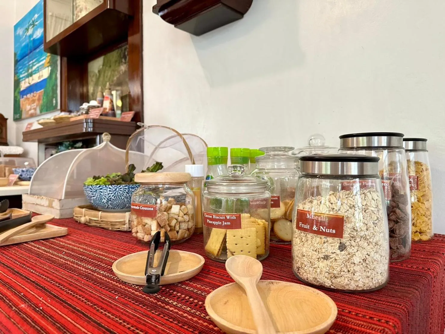 Buffet breakfast in Dinsomon Hotel