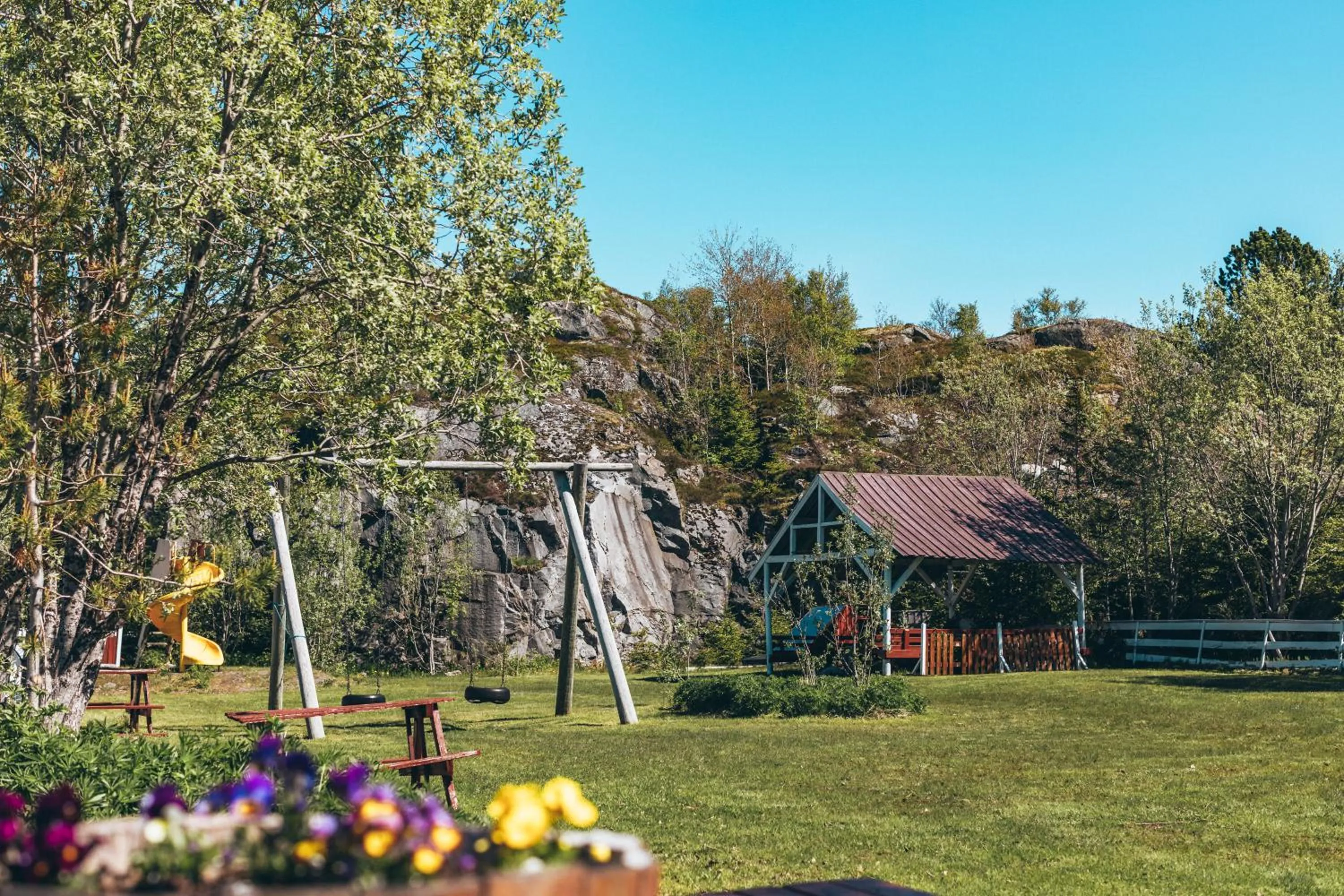 Children play ground in Skårungen - Hotel, Cabins and Camping