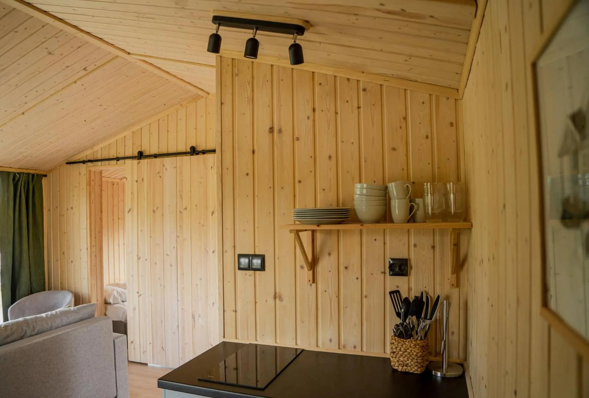 Kitchen or kitchenette in Skårungen - Hotel, Cabins and Camping