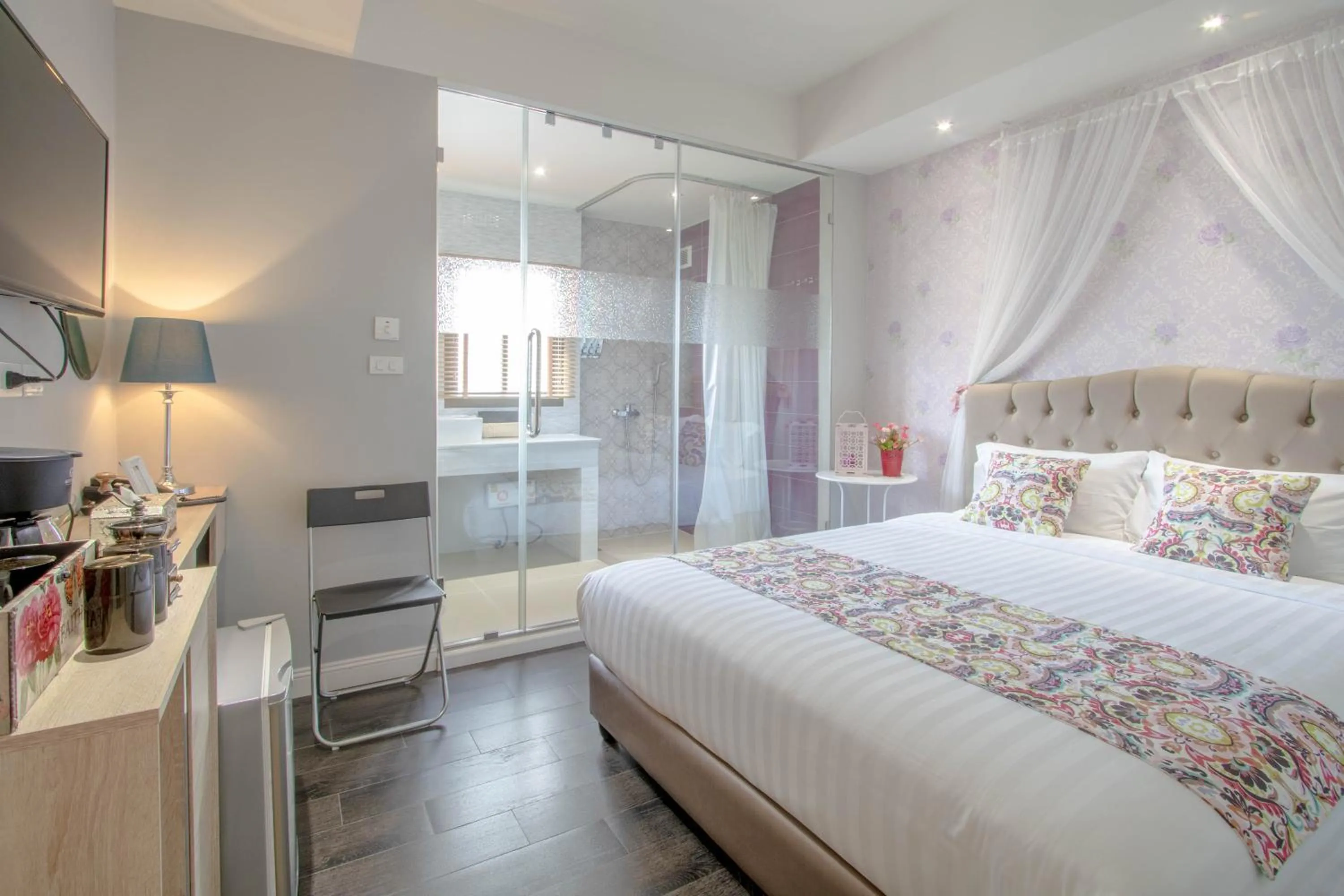 Bathroom, Bed in The Star of Sathorn