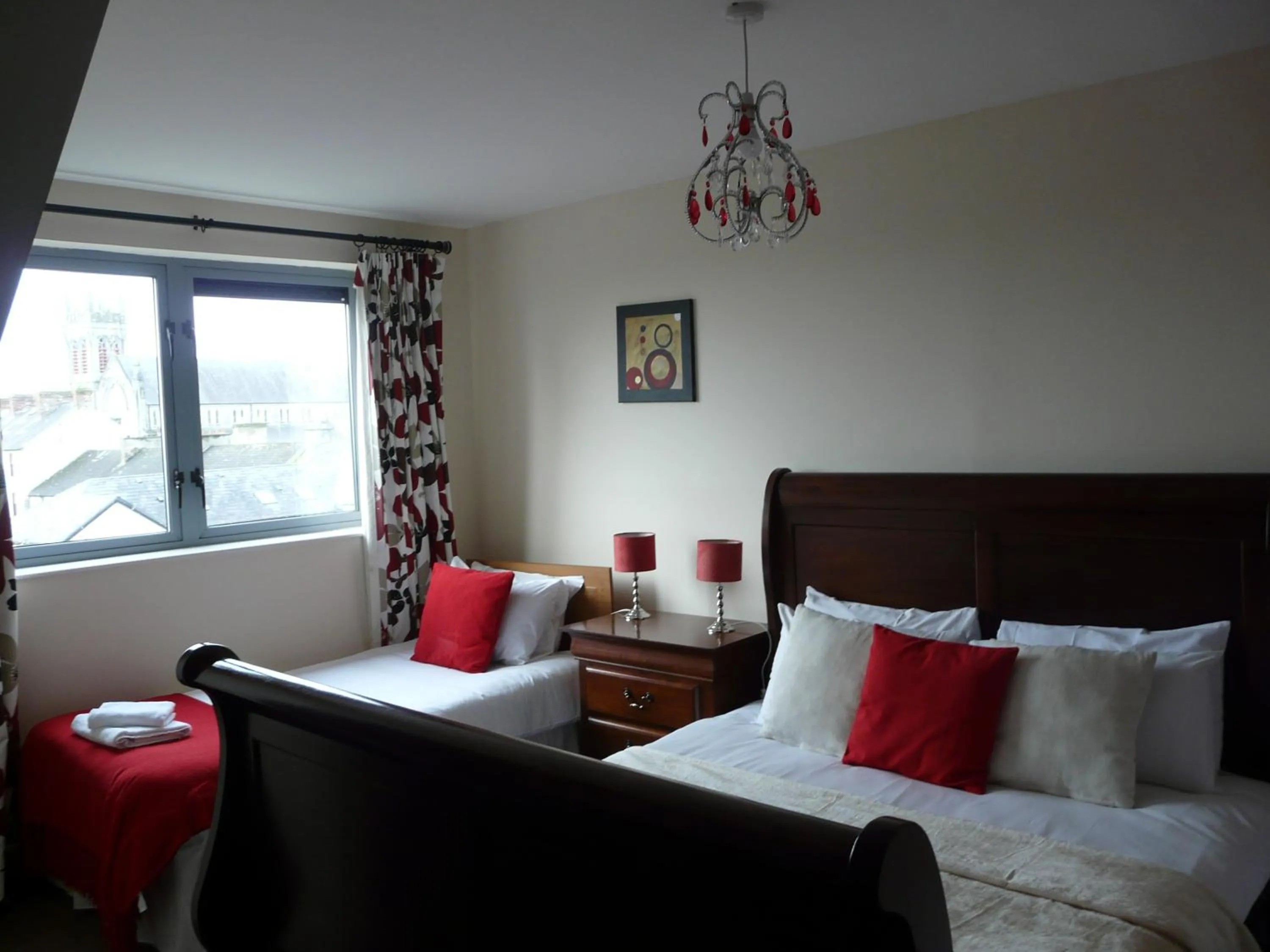 Bed in The Courtyard Apartments