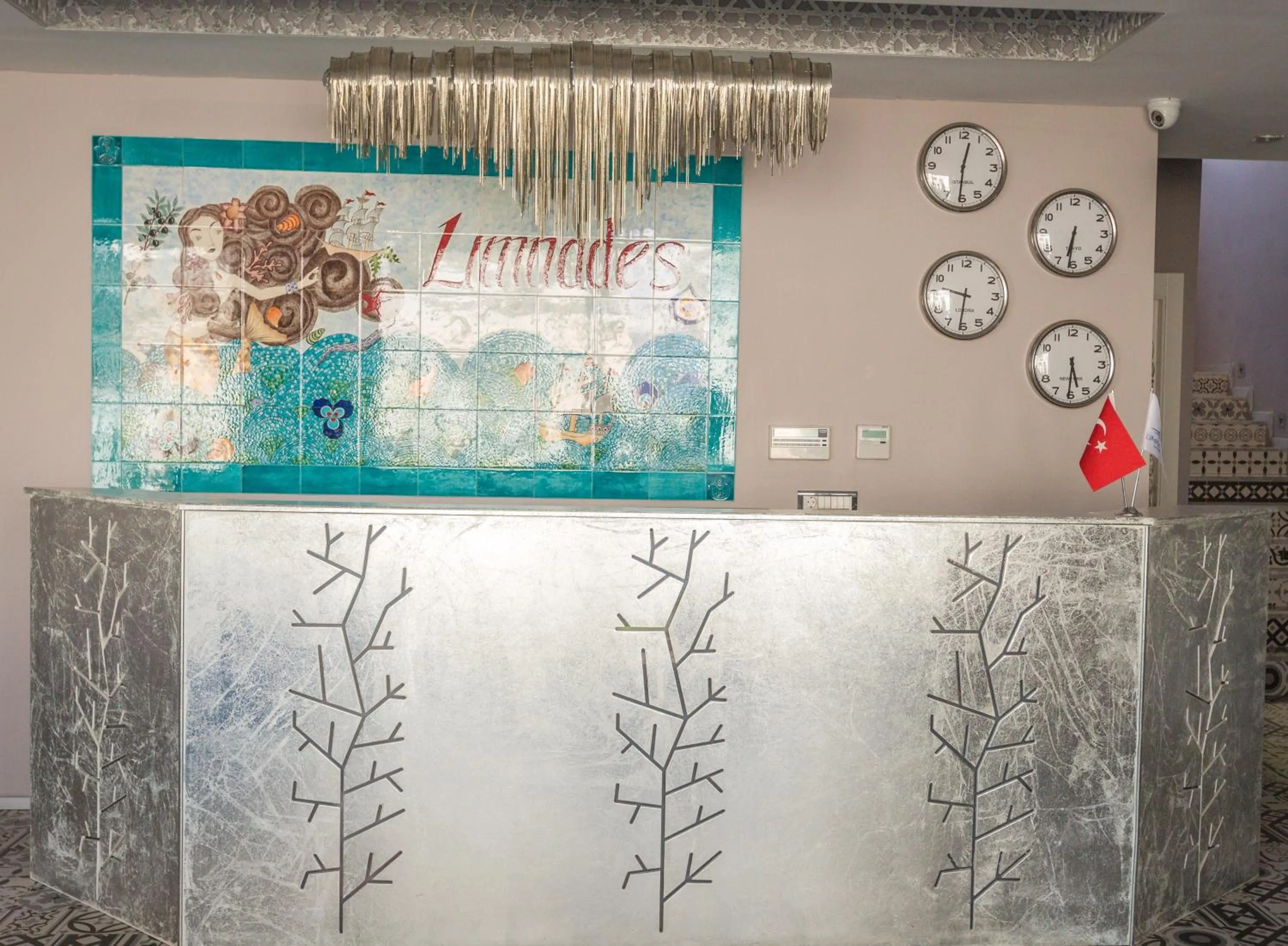 Decorative detail in Limnades Hotel İznik