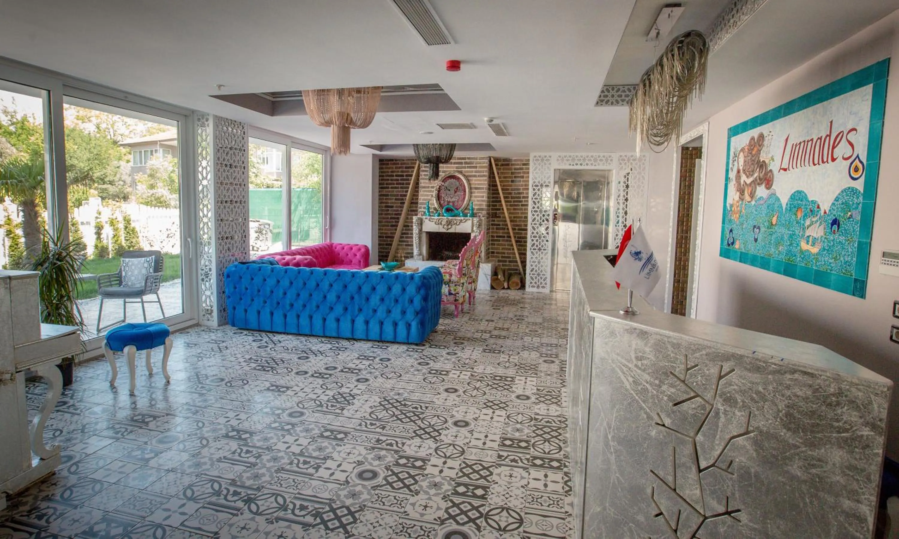 Lobby or reception in Limnades Hotel İznik