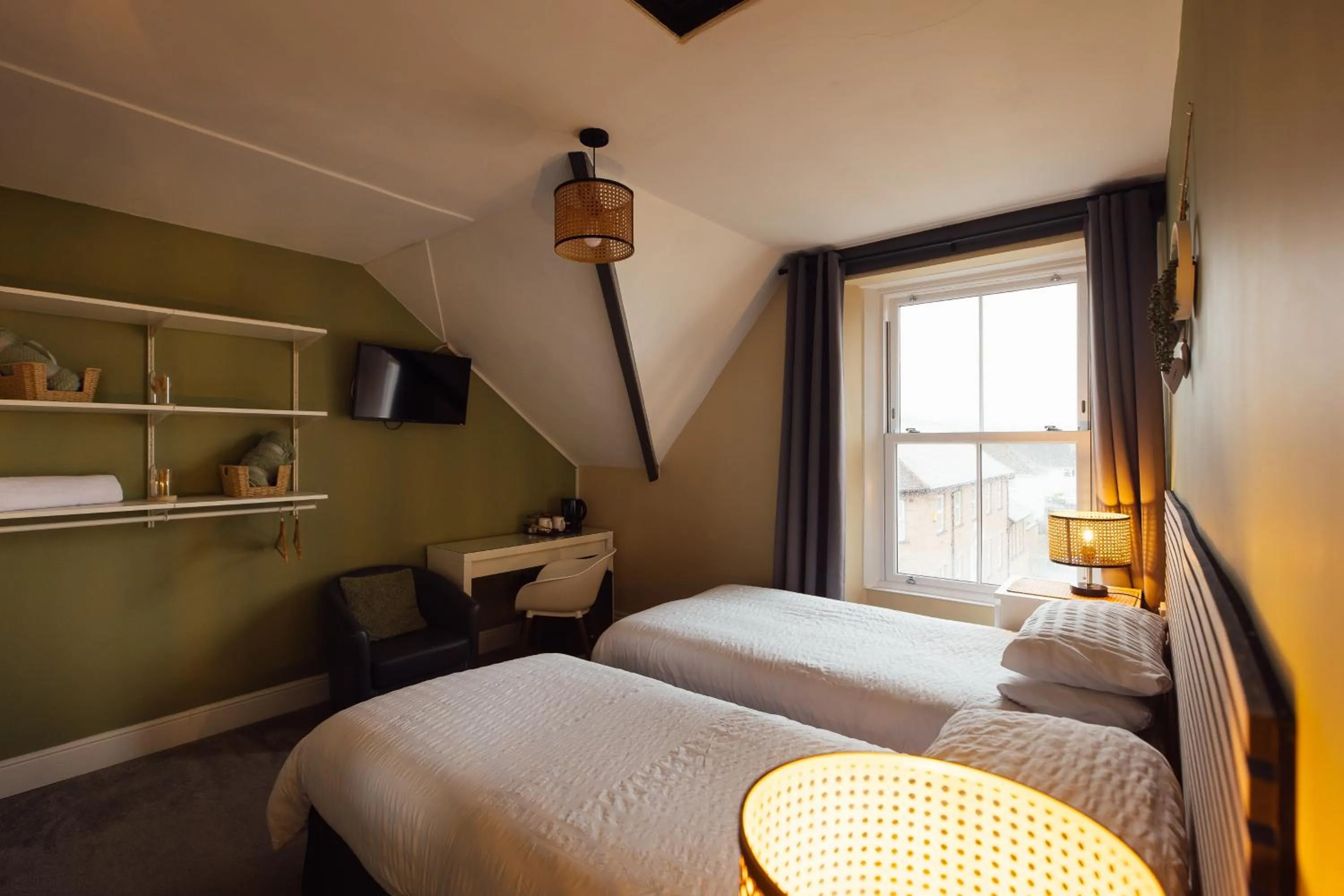 Bed in The Dolphin Hotel & Restaurant