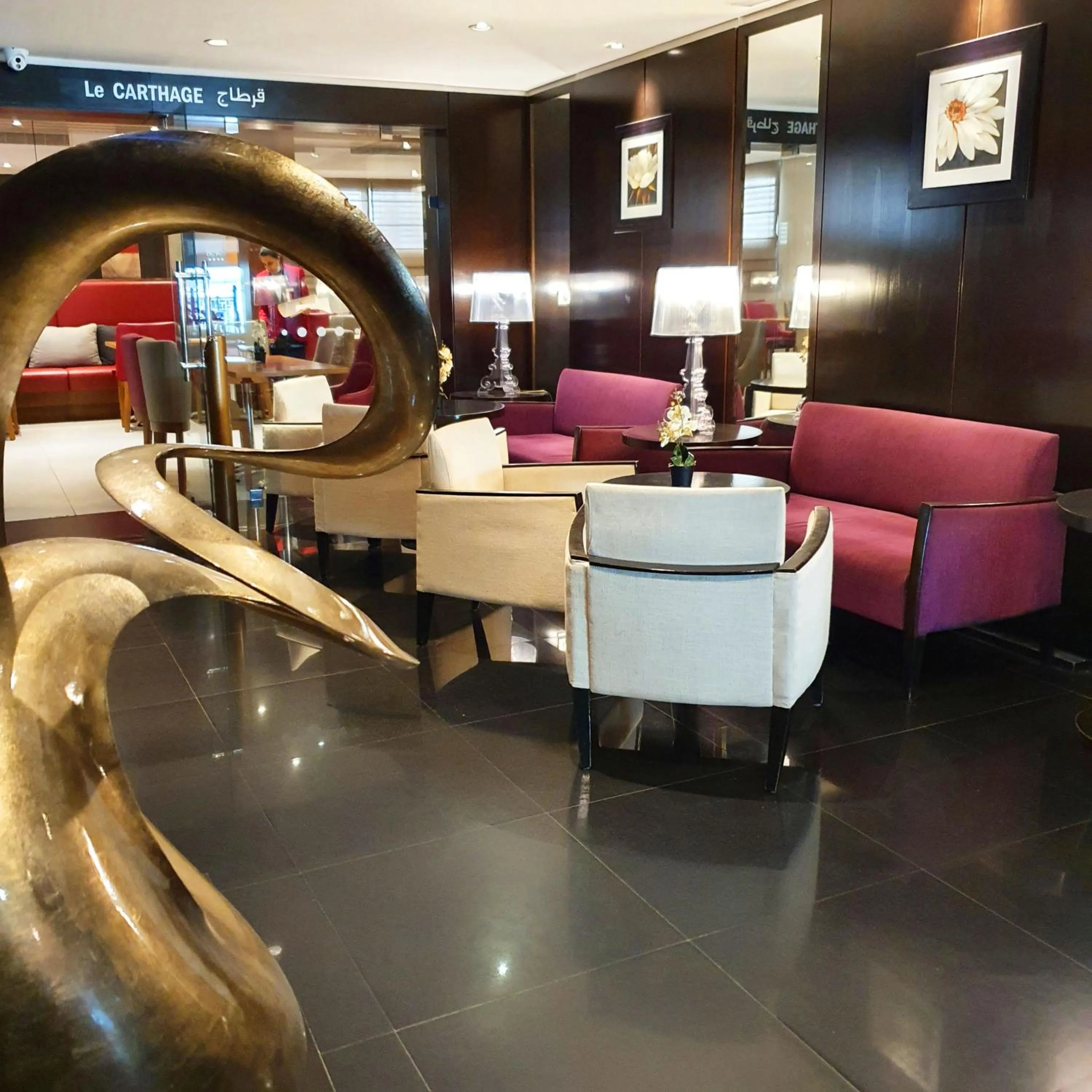 Seating area in Hôtel Belvédère Fourati