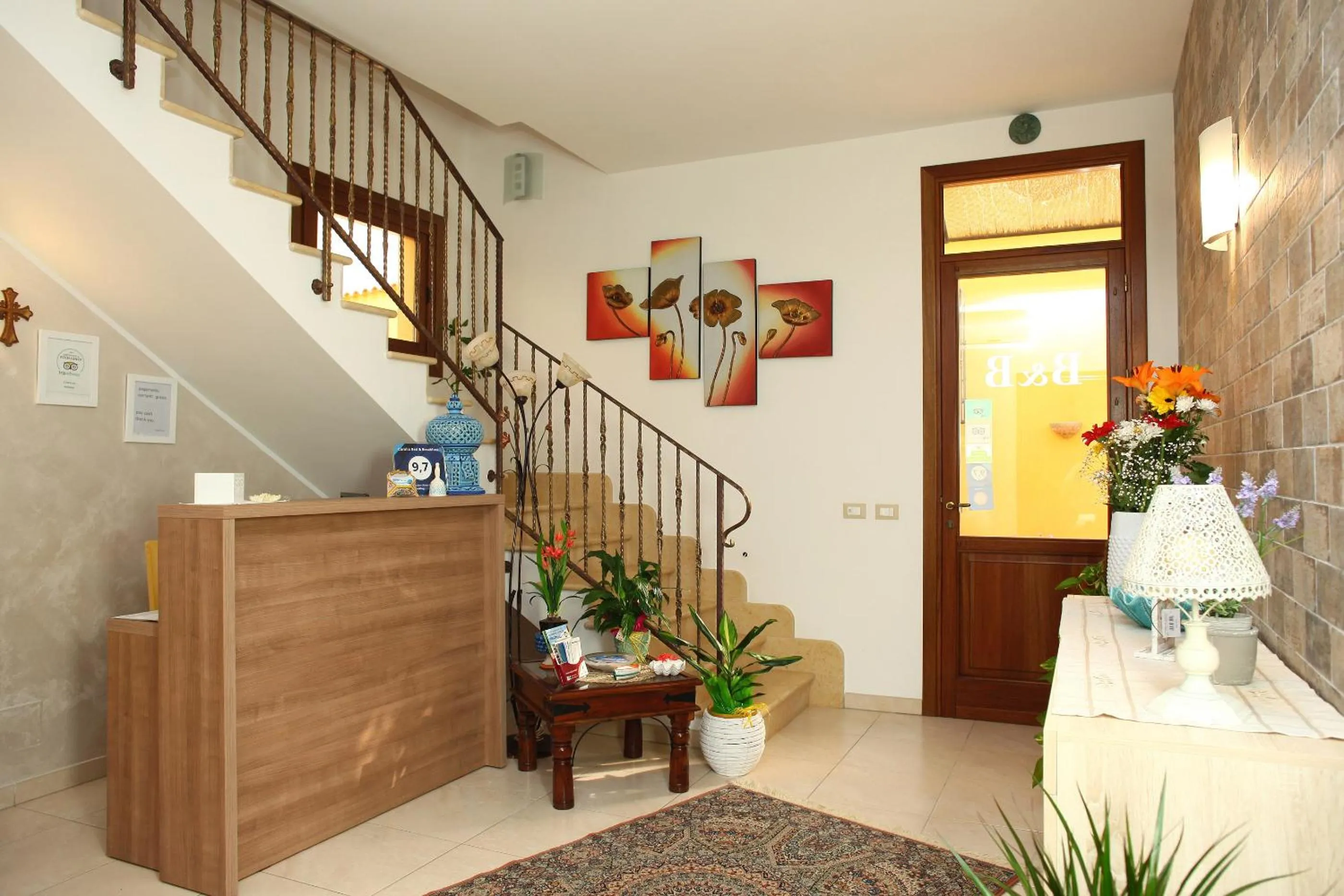 Lobby or reception in Coralia Bed & Breakfast