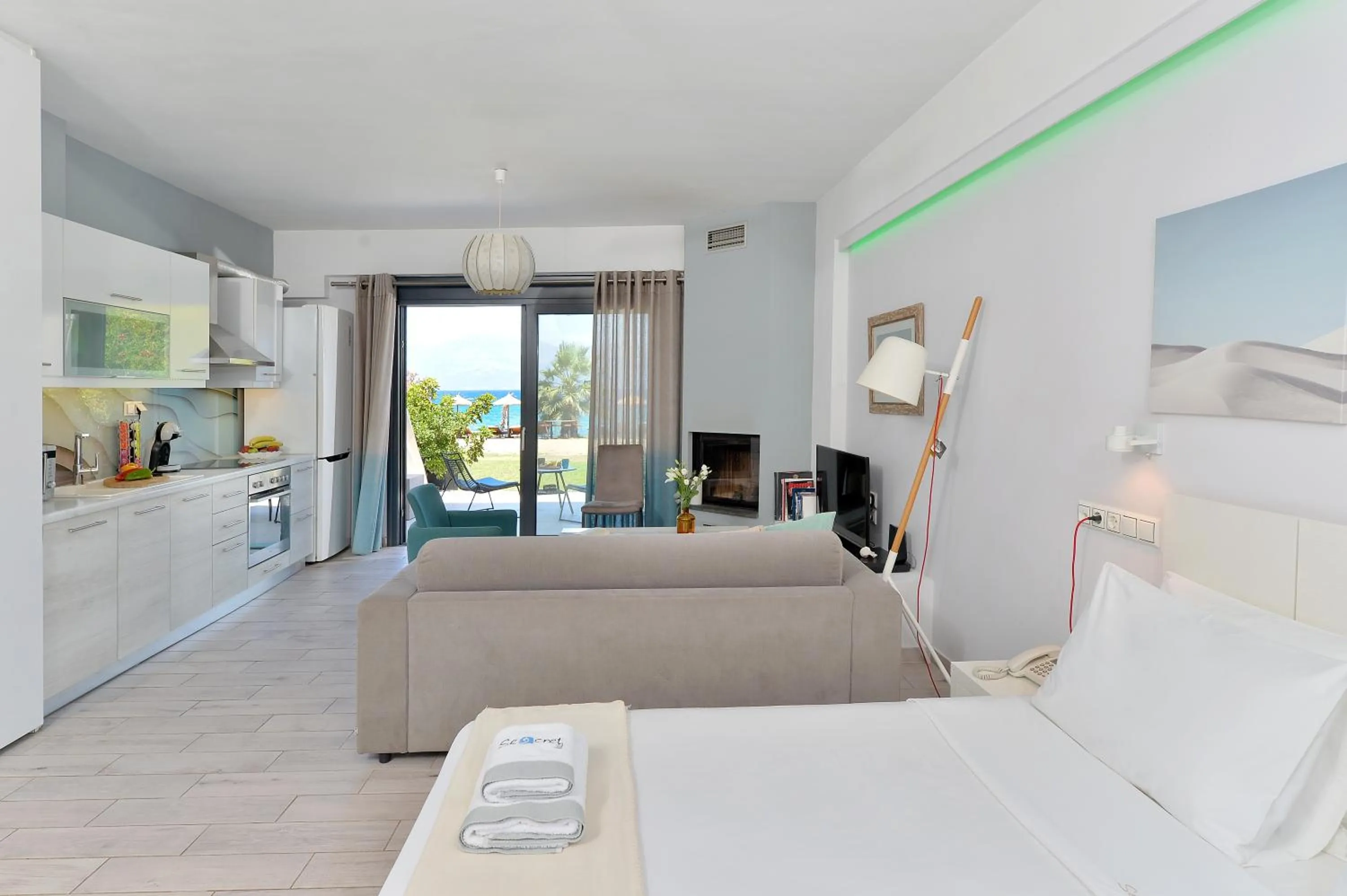 Bed in Seacret Apartments