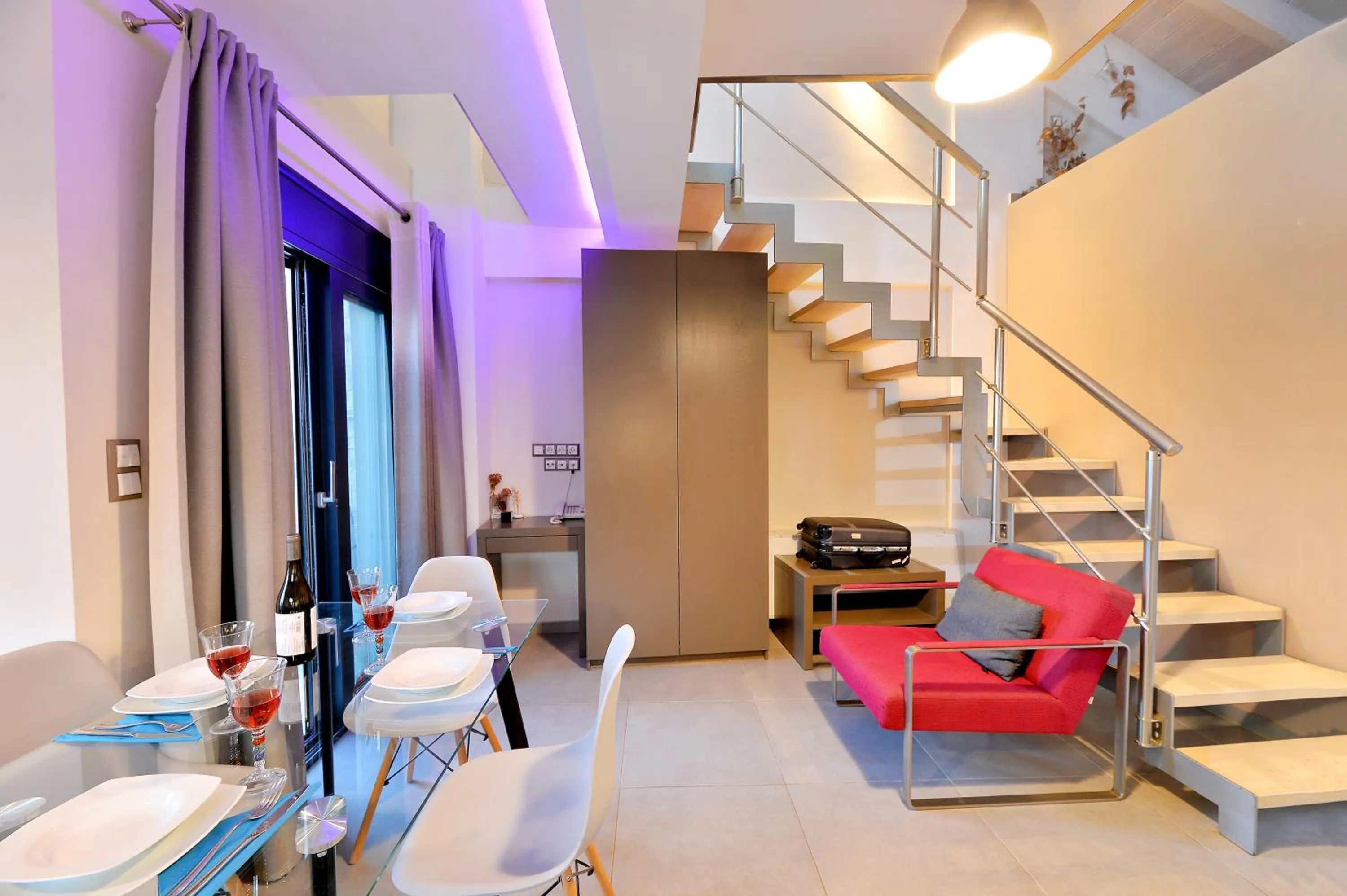 Seating area in Seacret Apartments