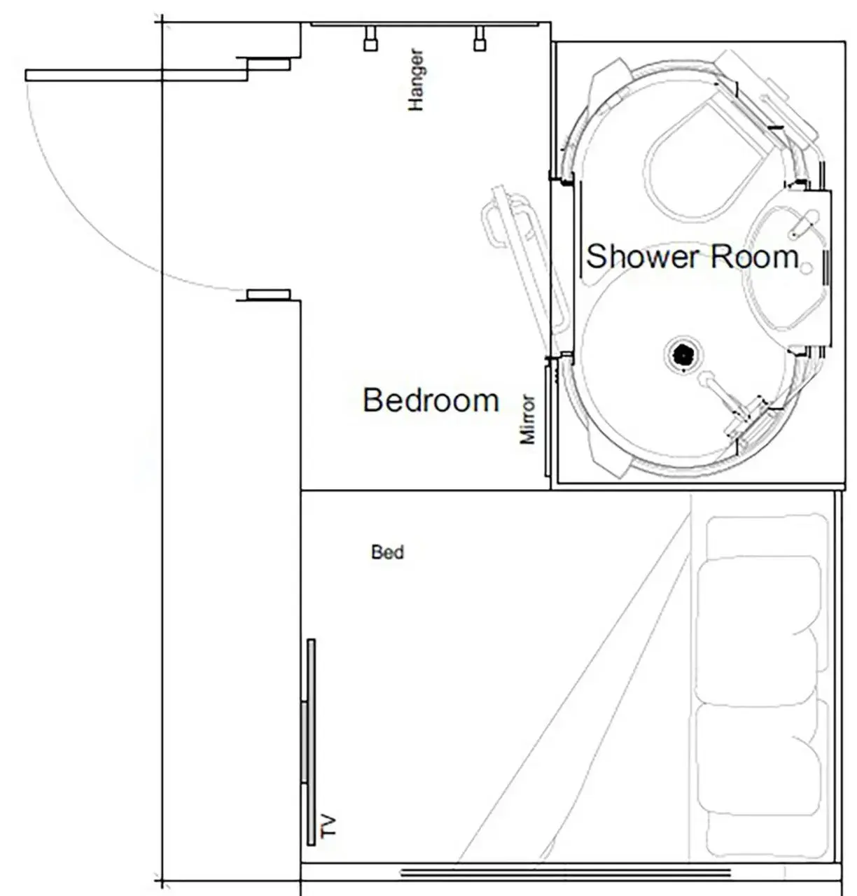 Economy Double Room without Window in easyHotel Victoria Economy Double Room without Window in easyHotel Victoria