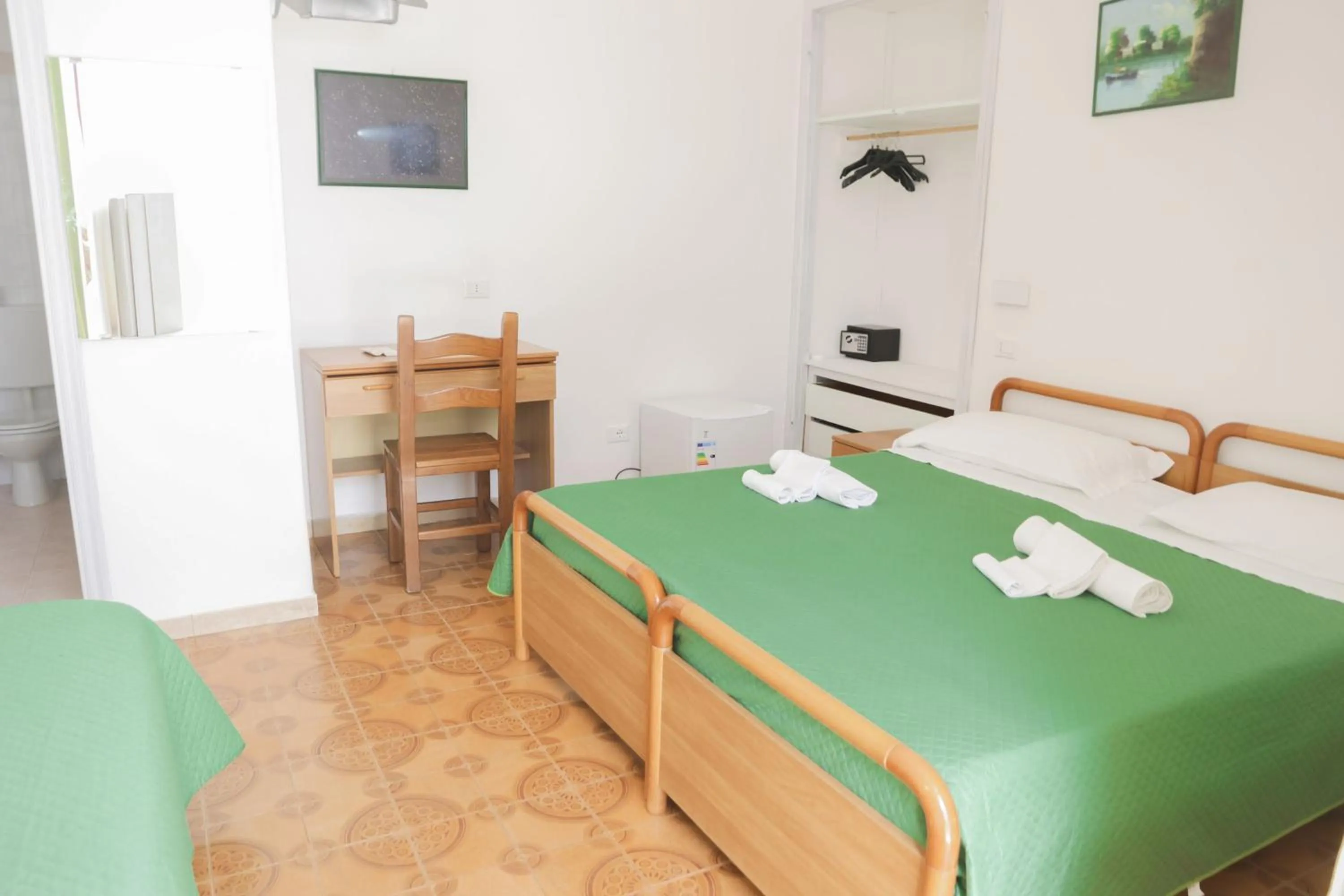 Bed in Hotel Cesotta