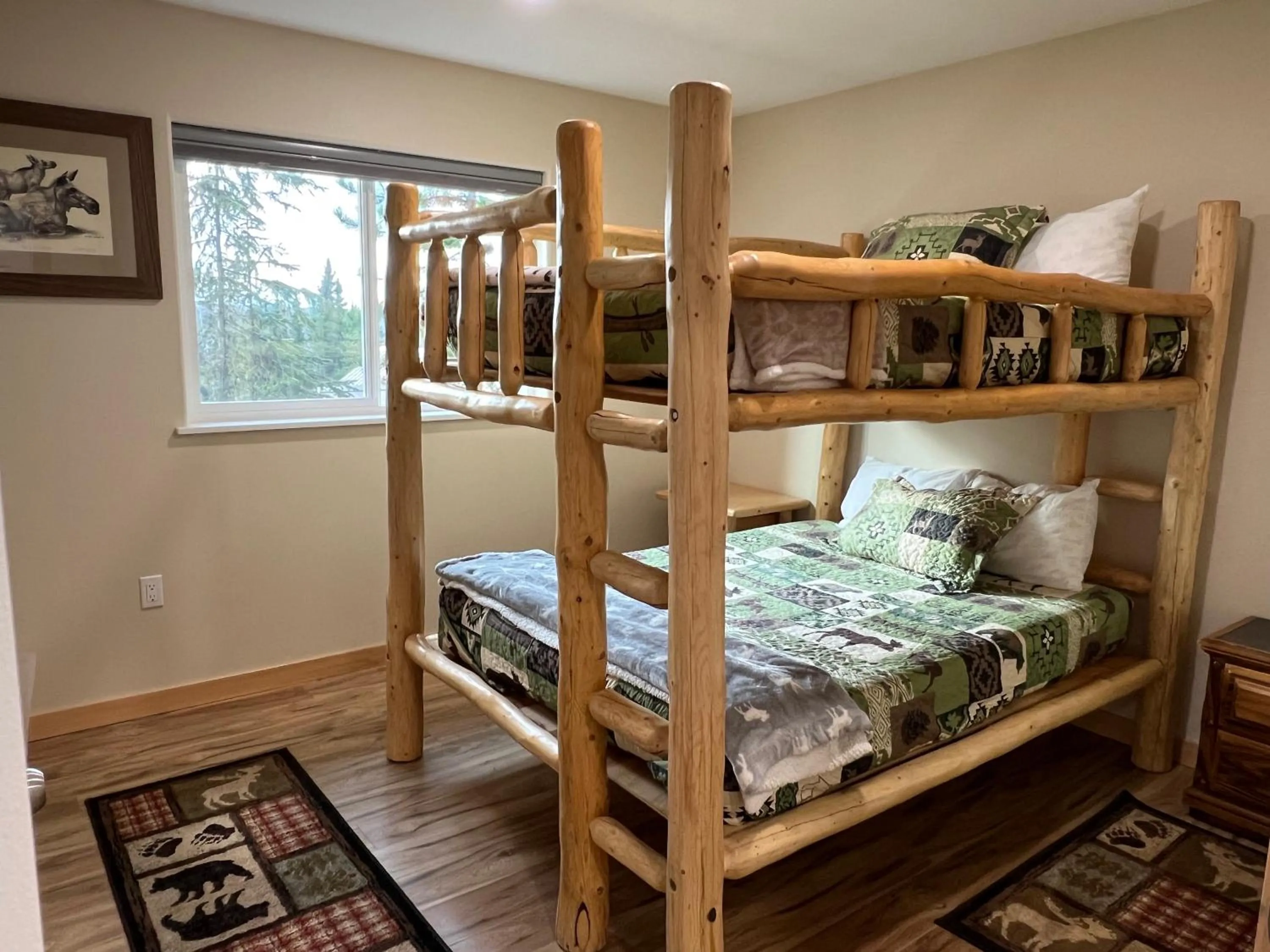 Bed in Eagle's Eye Vacation Rentals