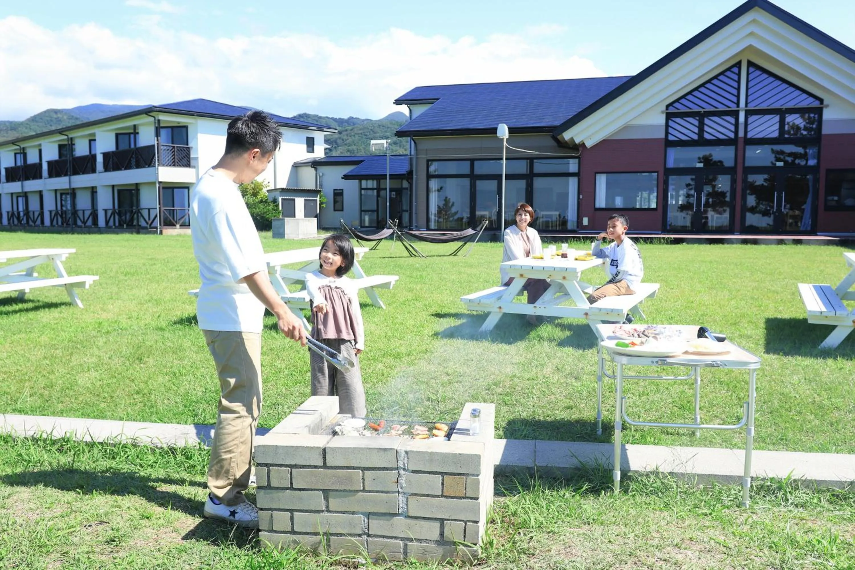 BBQ facilities in Hotel Familio Sadoaikawa