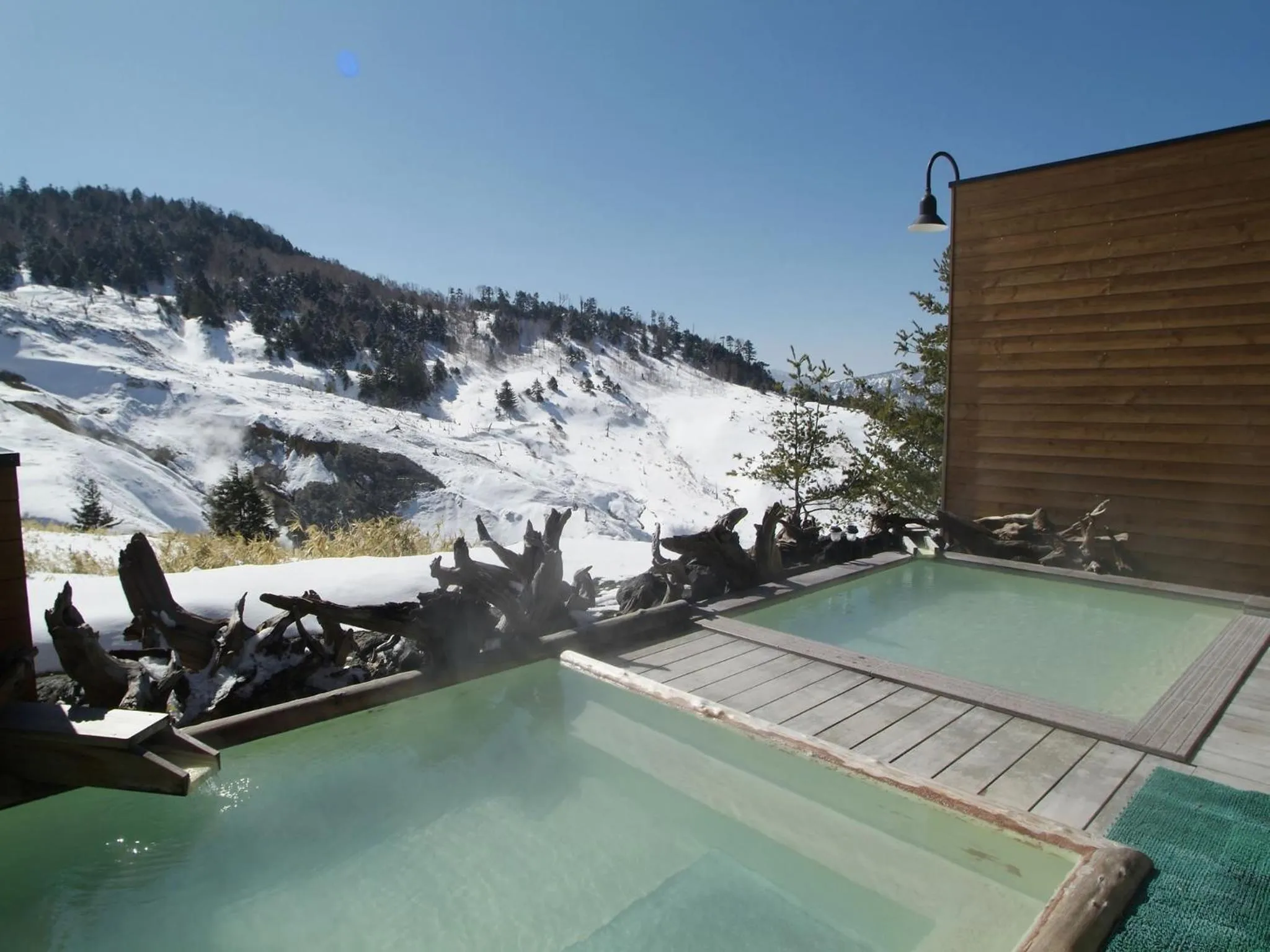 Hot Spring Bath in Manza Hotel Juraku