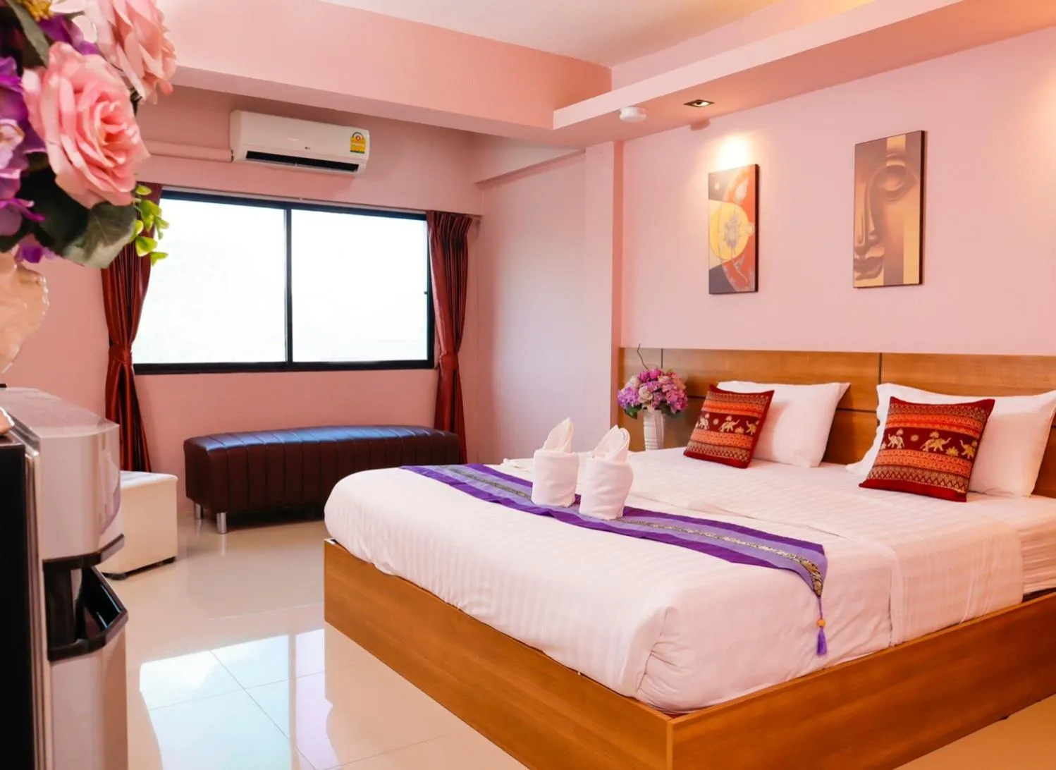 Bed in AIRBEST Gemtree Lampang Hotel