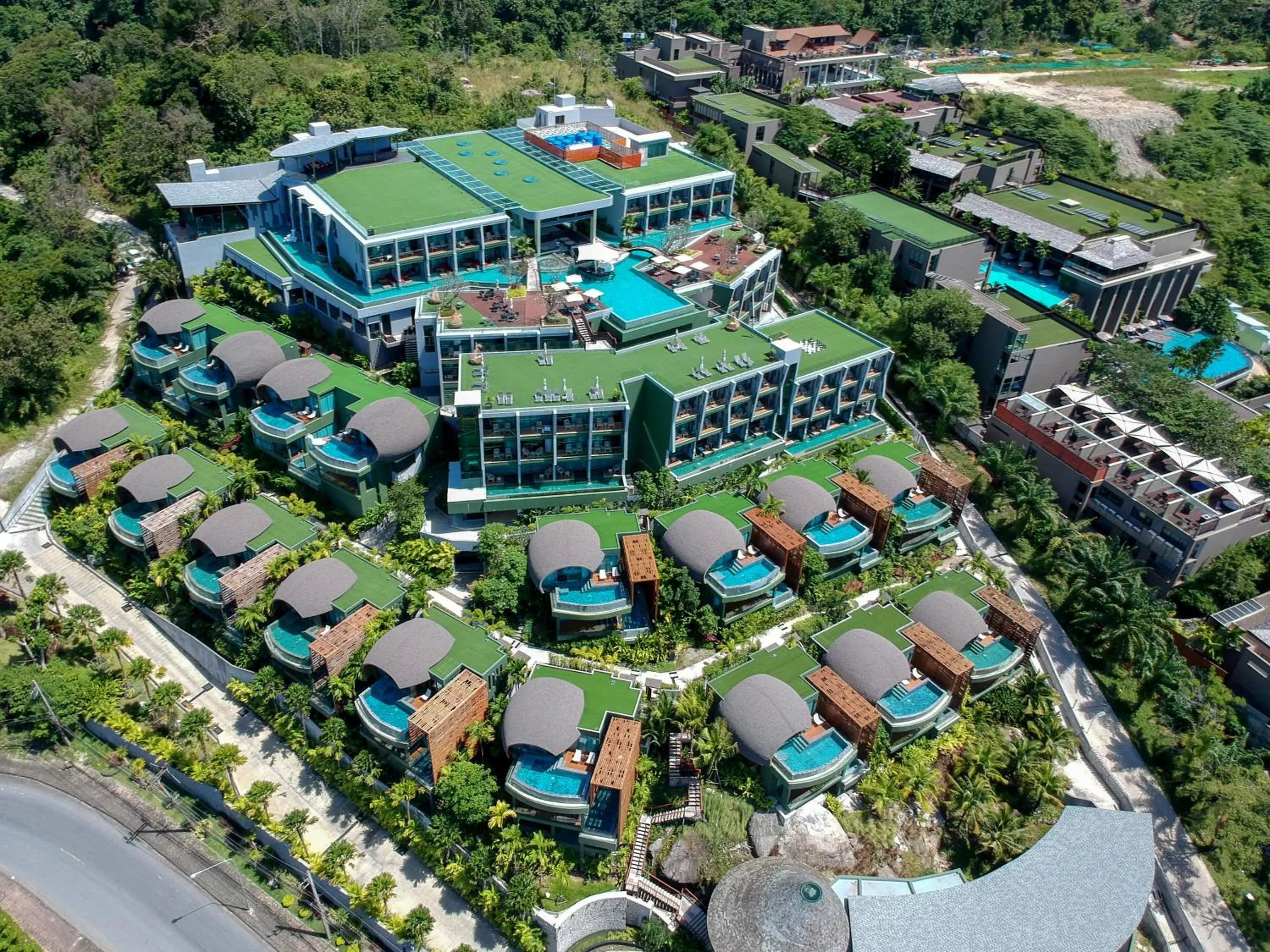 Bird's eye view in Crest Resort & Pool Villas - SHA Extra Plus