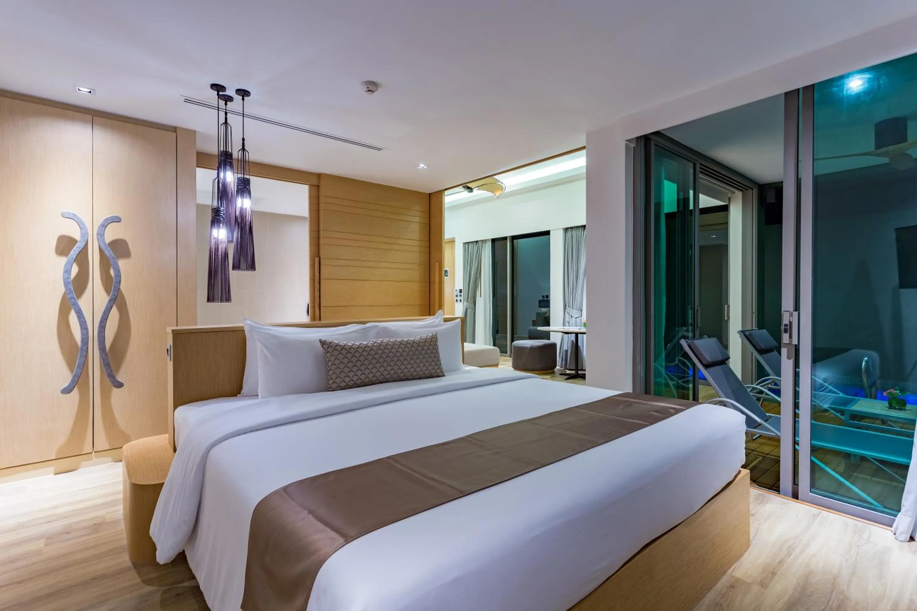Bed in Crest Resort & Pool Villas - SHA Extra Plus