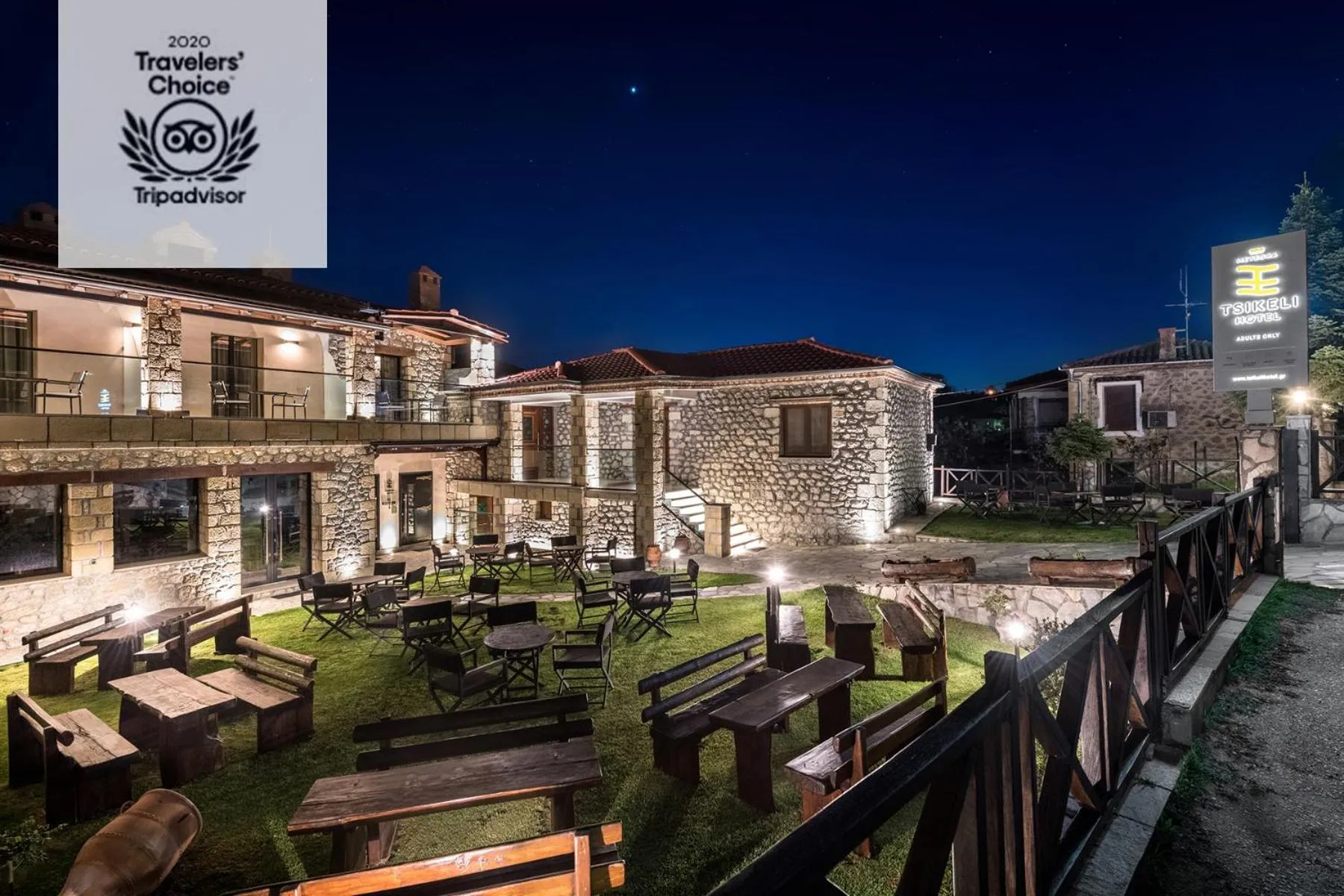 Night in Tsikeli Boutique Hotel Meteora - Adults Friendly
