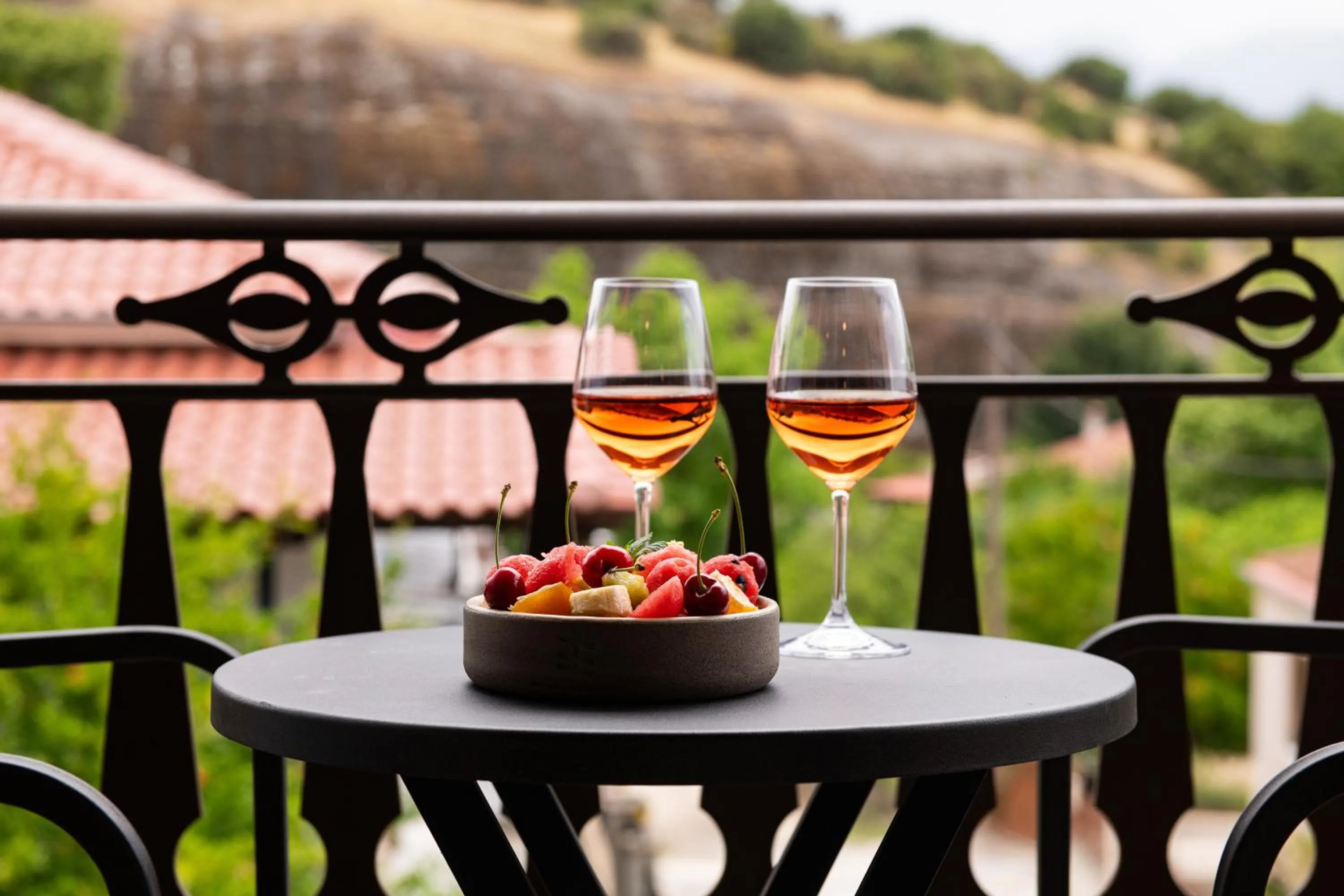 Balcony/Terrace in Tsikeli Boutique Hotel Meteora - Adults Friendly