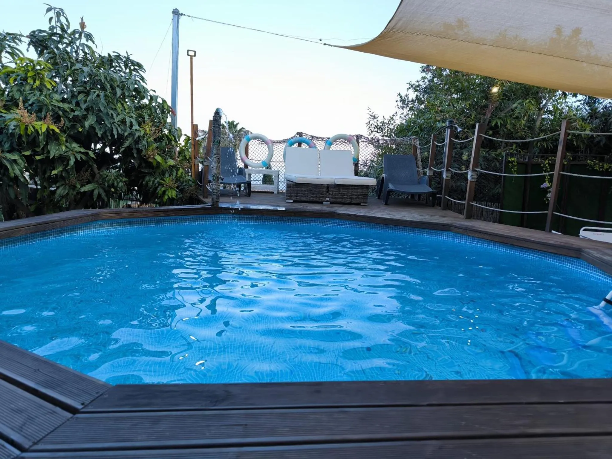 Swimming pool in Hotel Rural La Raya 1866