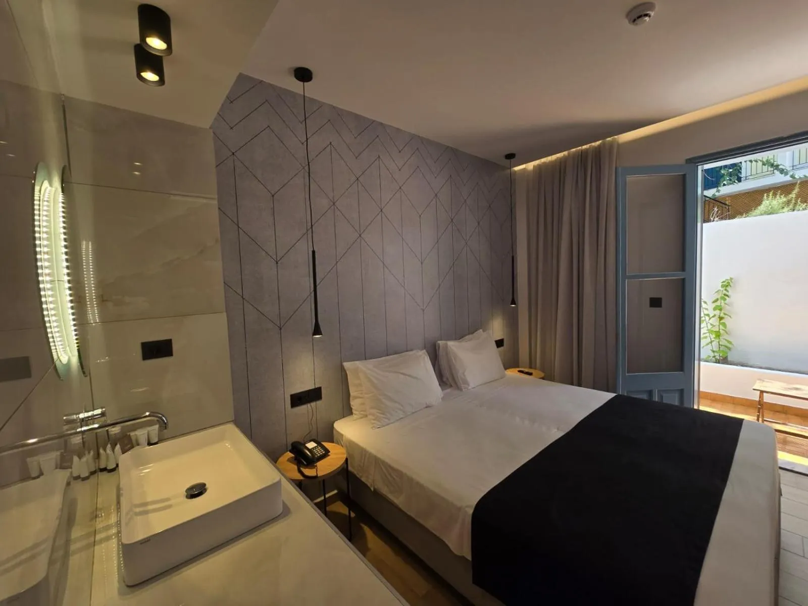 Bedroom in Nireus Hotel