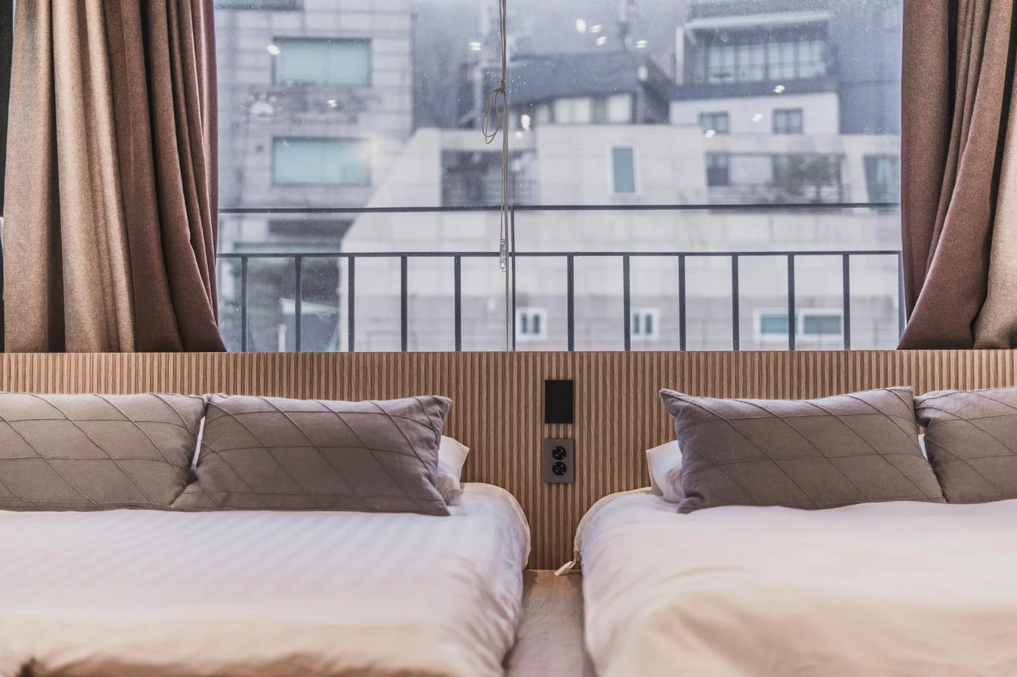 Bed in Myeongdong Artmonstay