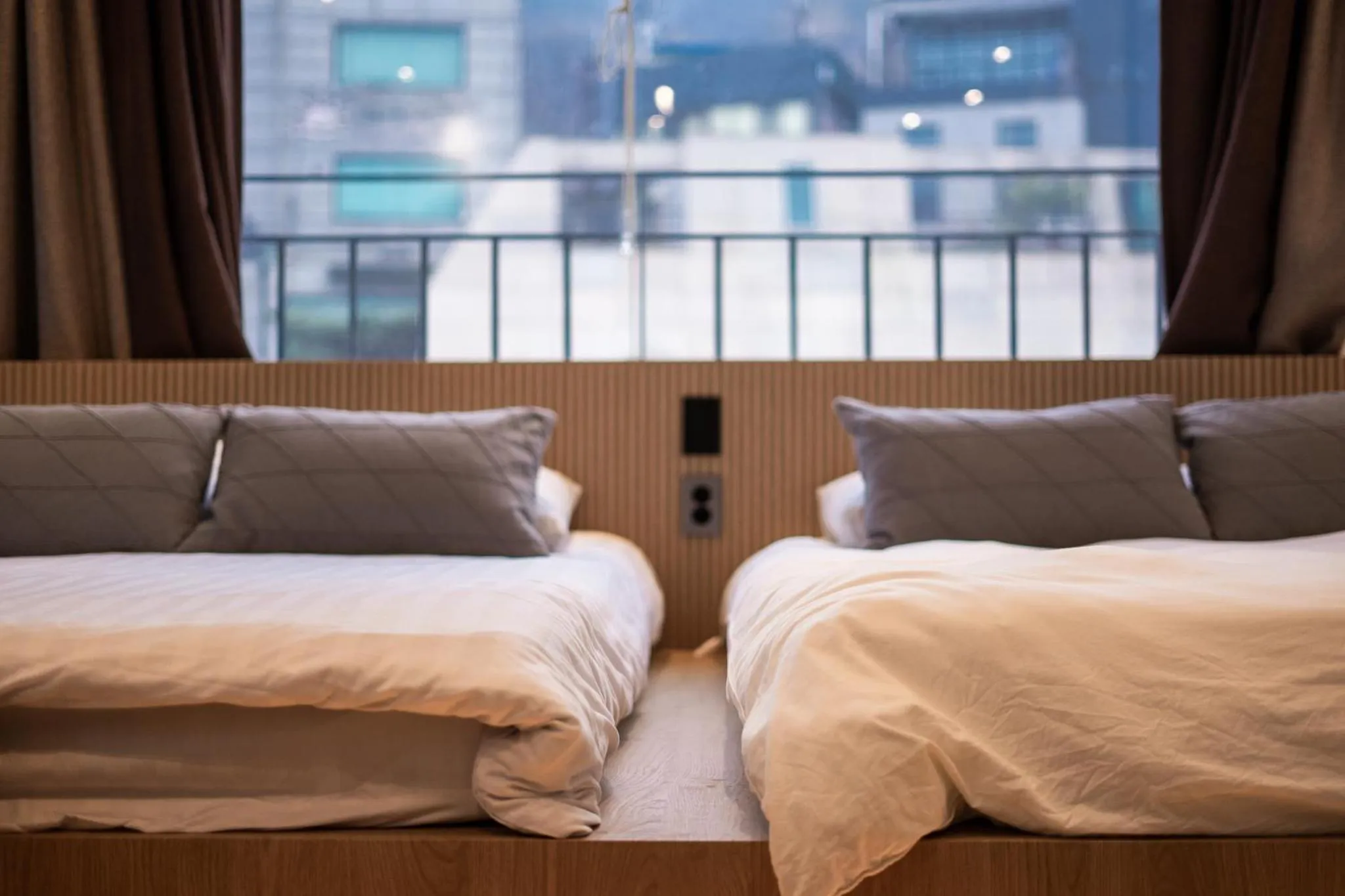 Bed in Myeongdong Artmonstay