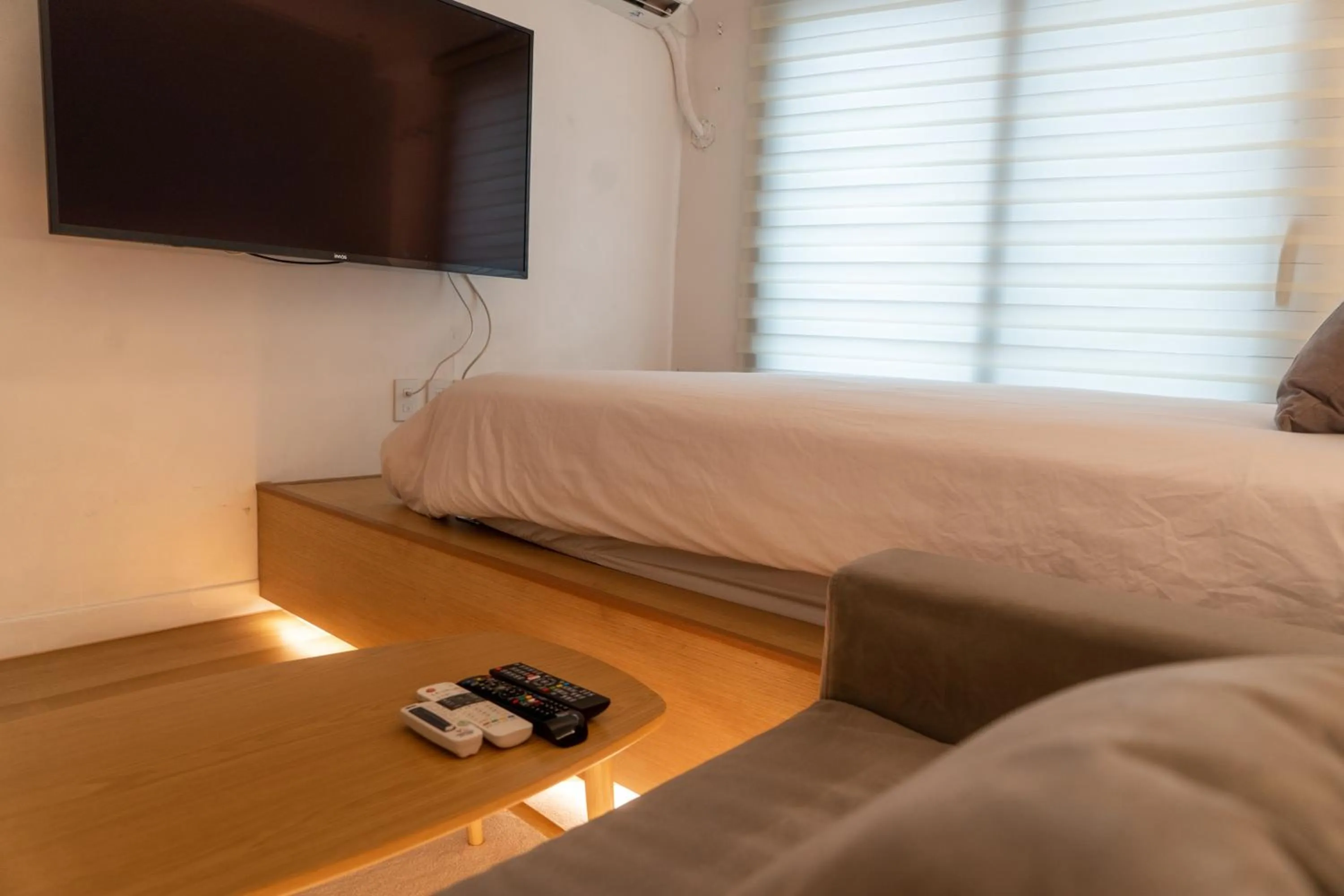 Bed in Myeongdong Artmonstay