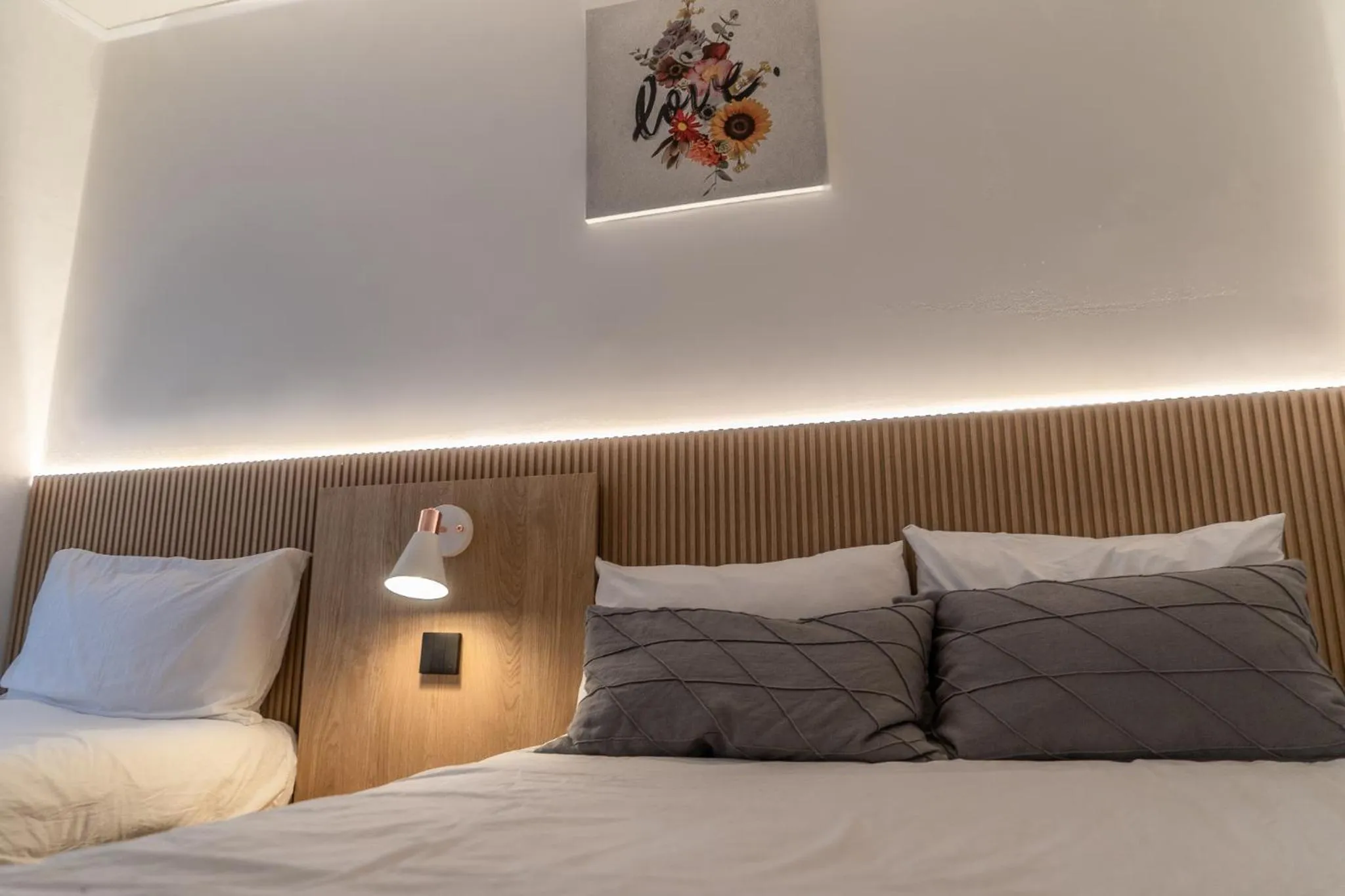 Bed in Myeongdong Artmonstay