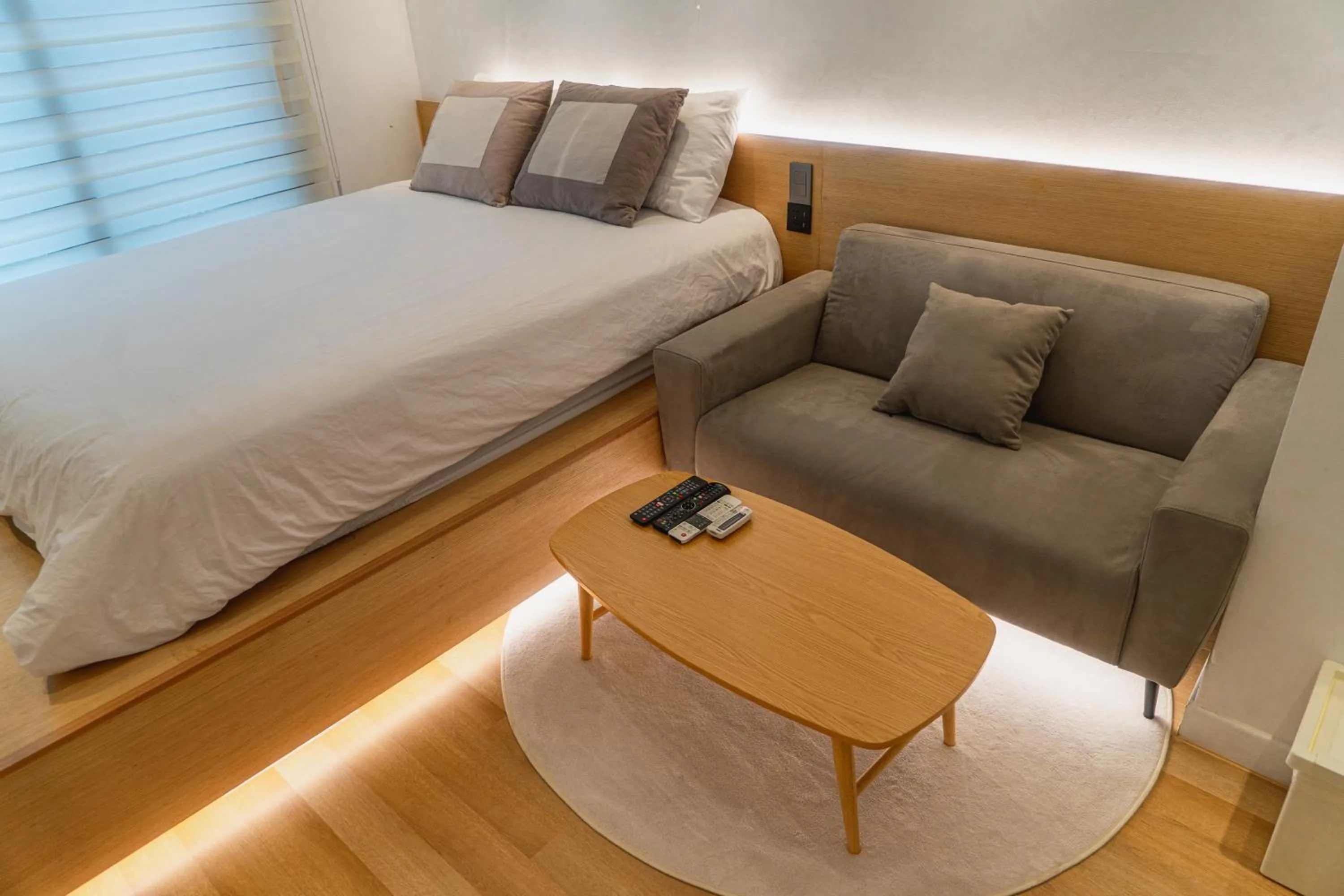 Bed in Myeongdong Artmonstay