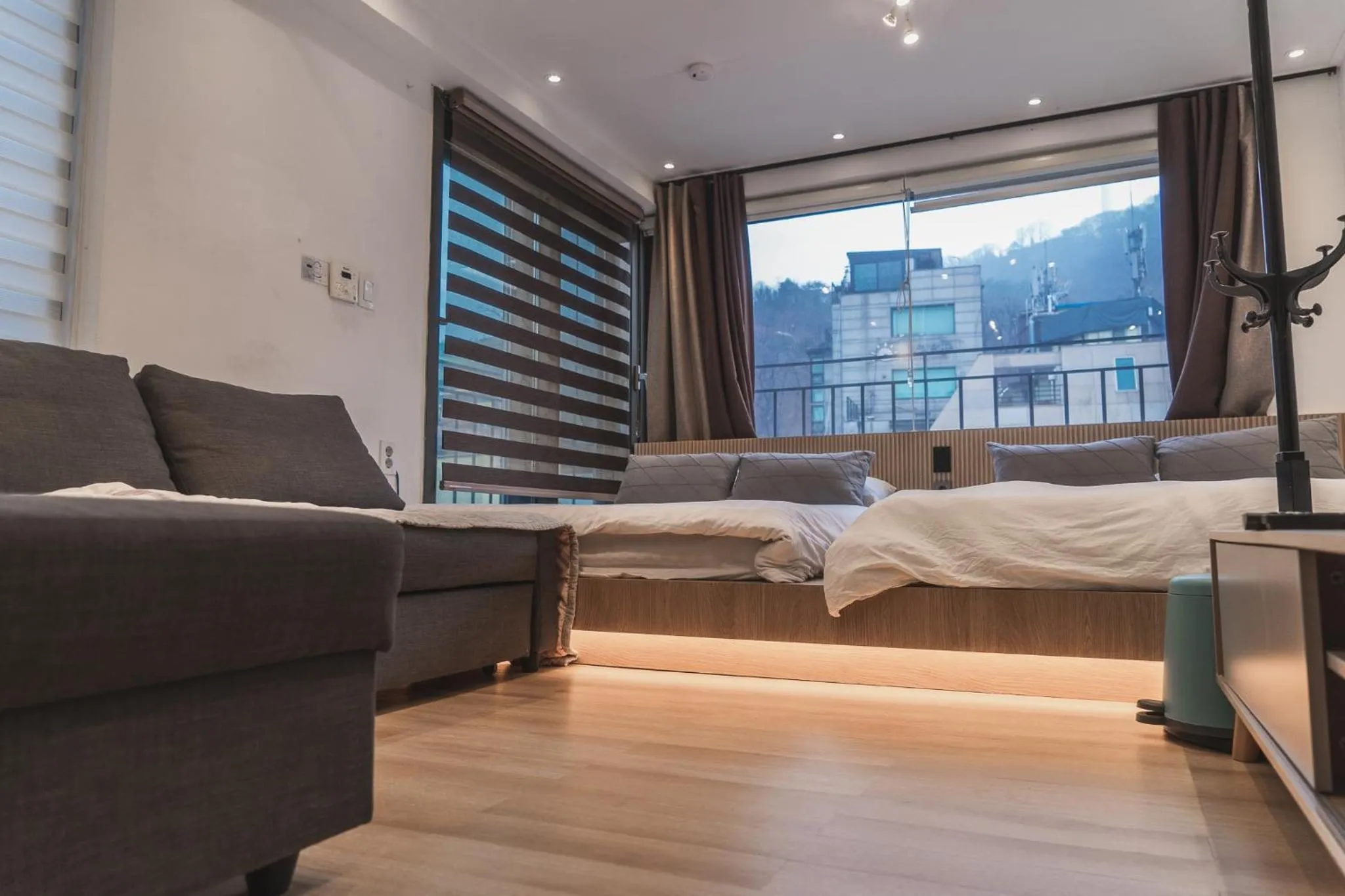 Bed in Myeongdong Artmonstay