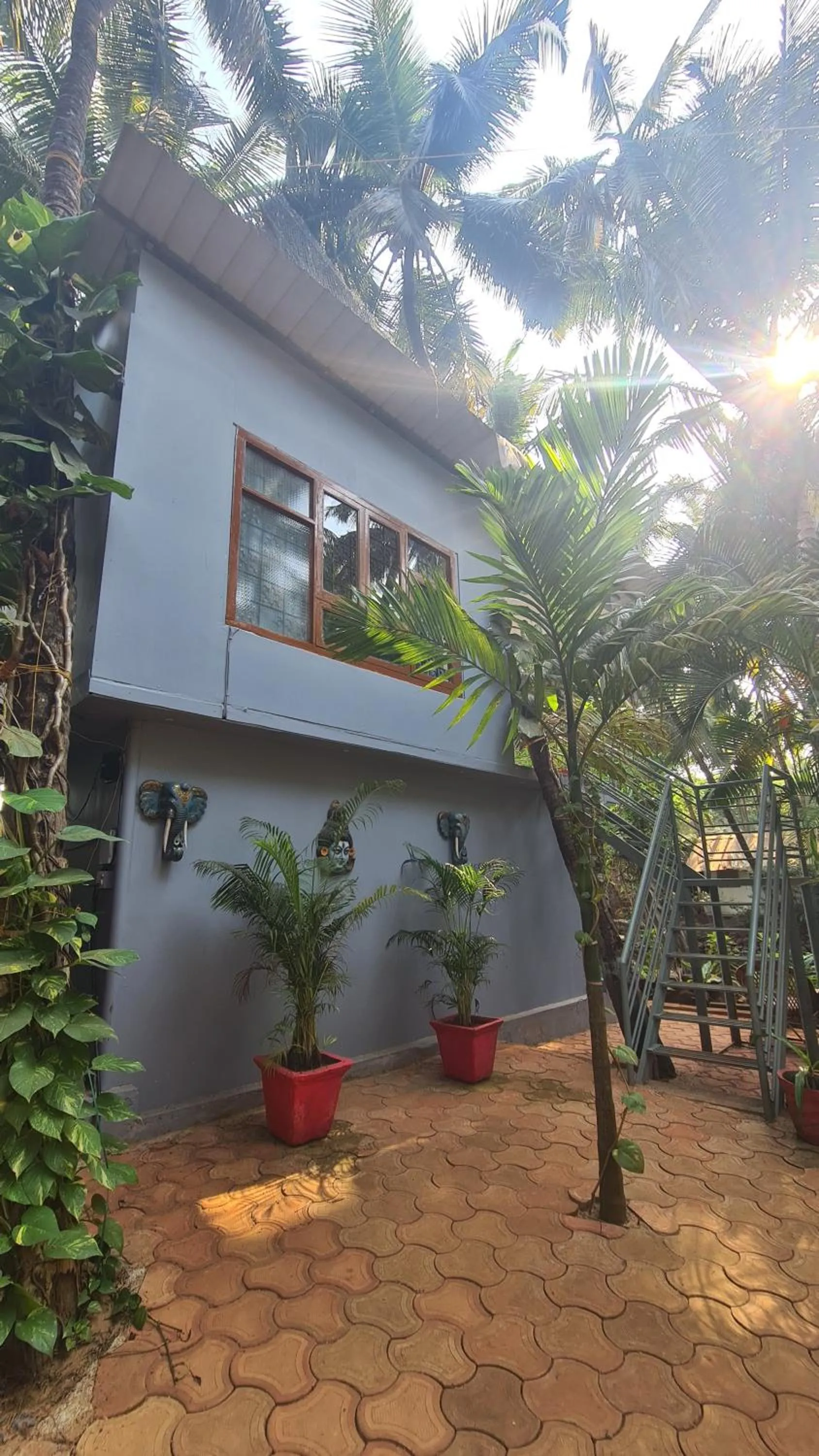 Garden view in Palm Trees Ayurvedic Heritage