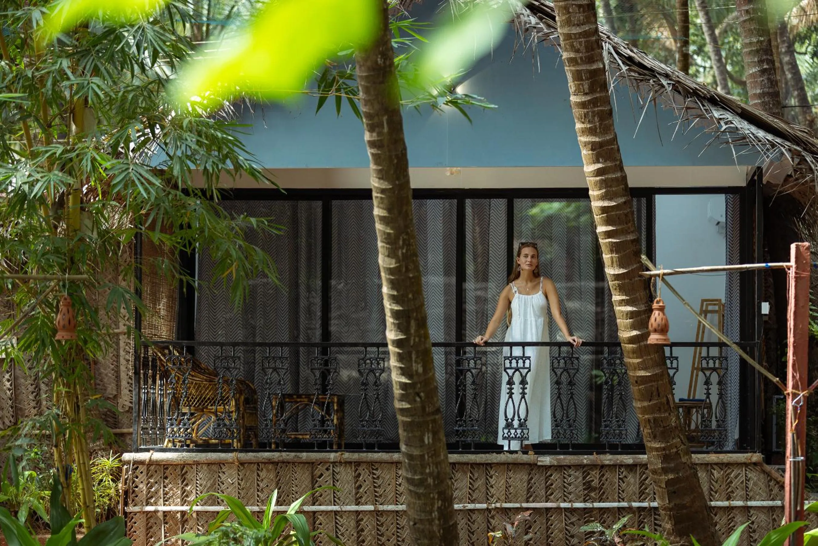 Balcony/Terrace in Palm Trees Ayurvedic Heritage