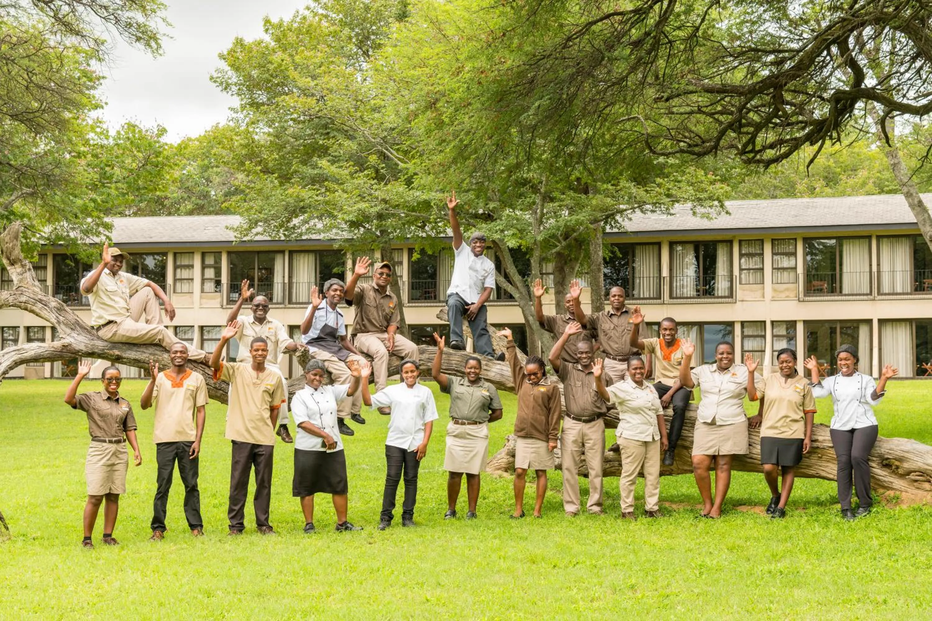 Staff in Hwange Safari Lodge