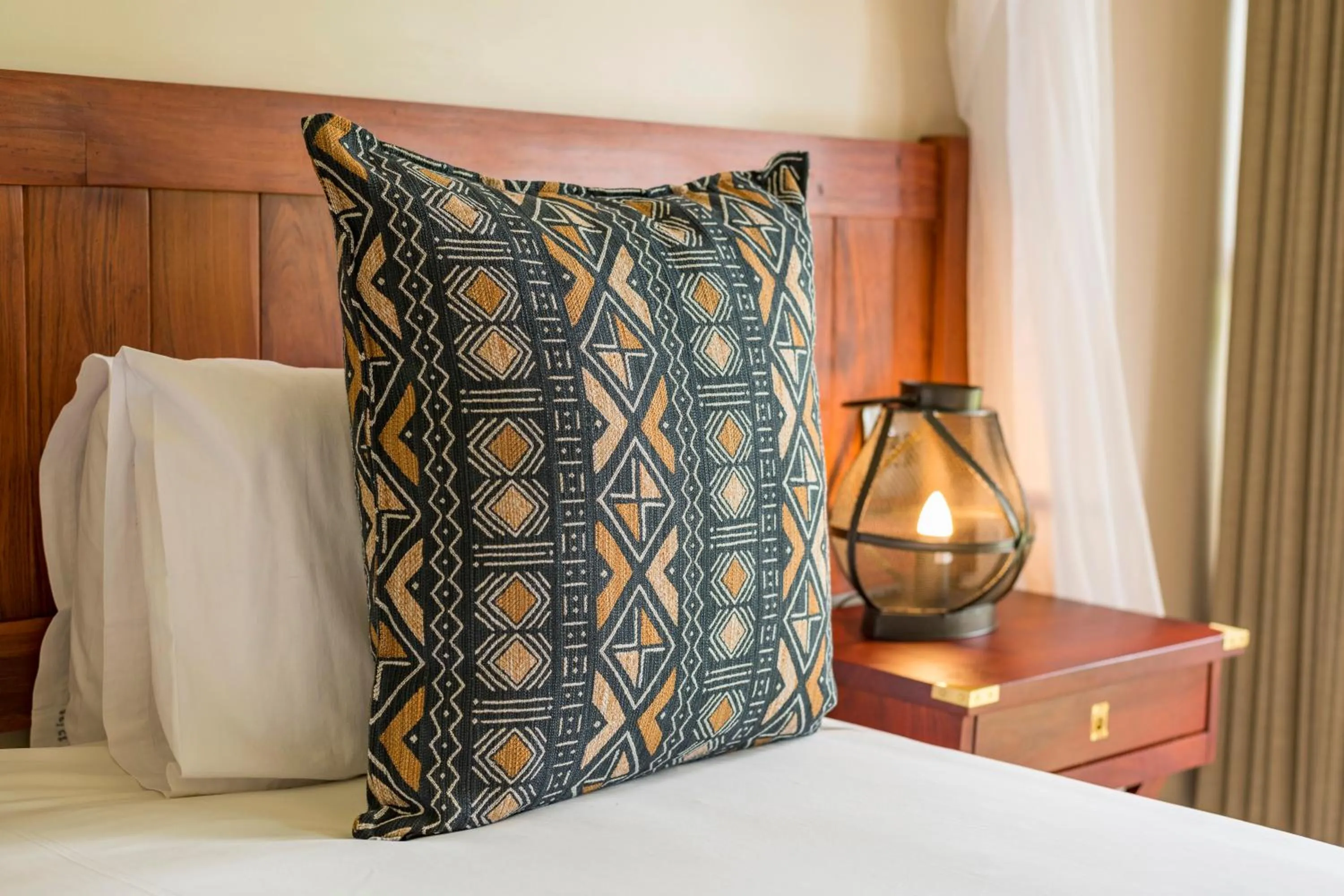 Bed in Hwange Safari Lodge