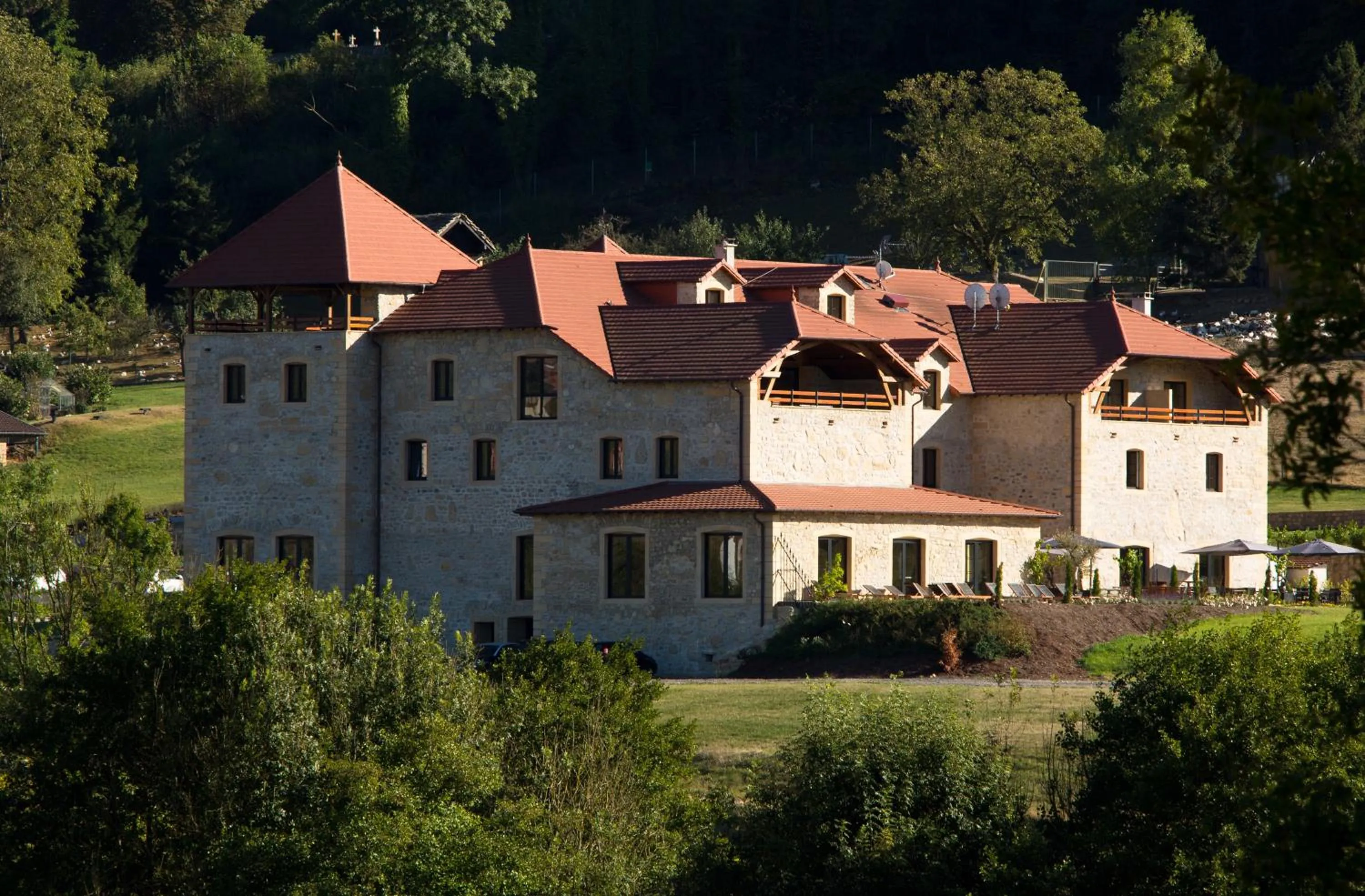 Bird's eye view in Domaine de la Klauss & Spa, Restaurant Gastronomique Le K