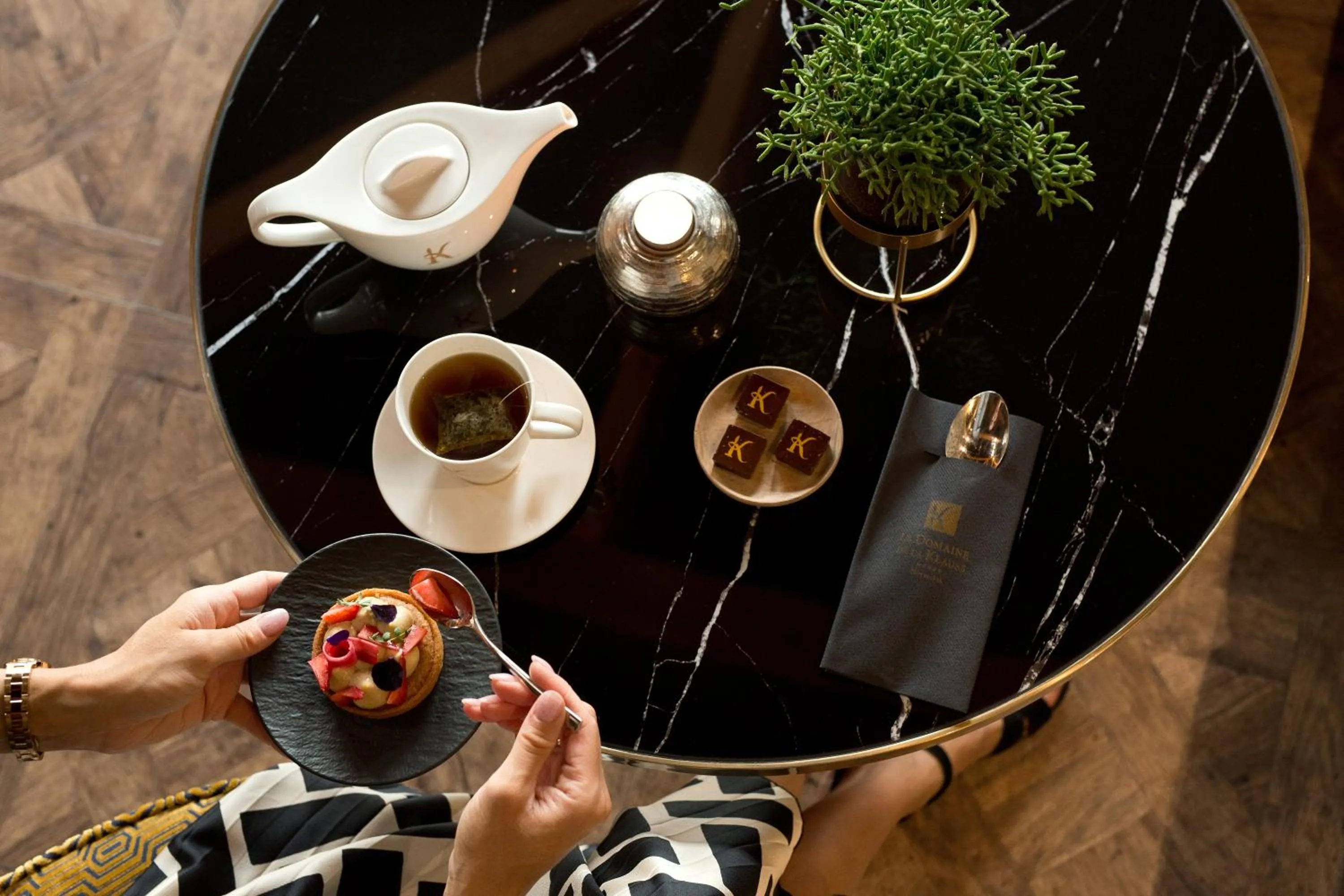 Lounge or bar in Domaine de la Klauss & Spa, Restaurant Gastronomique Le K