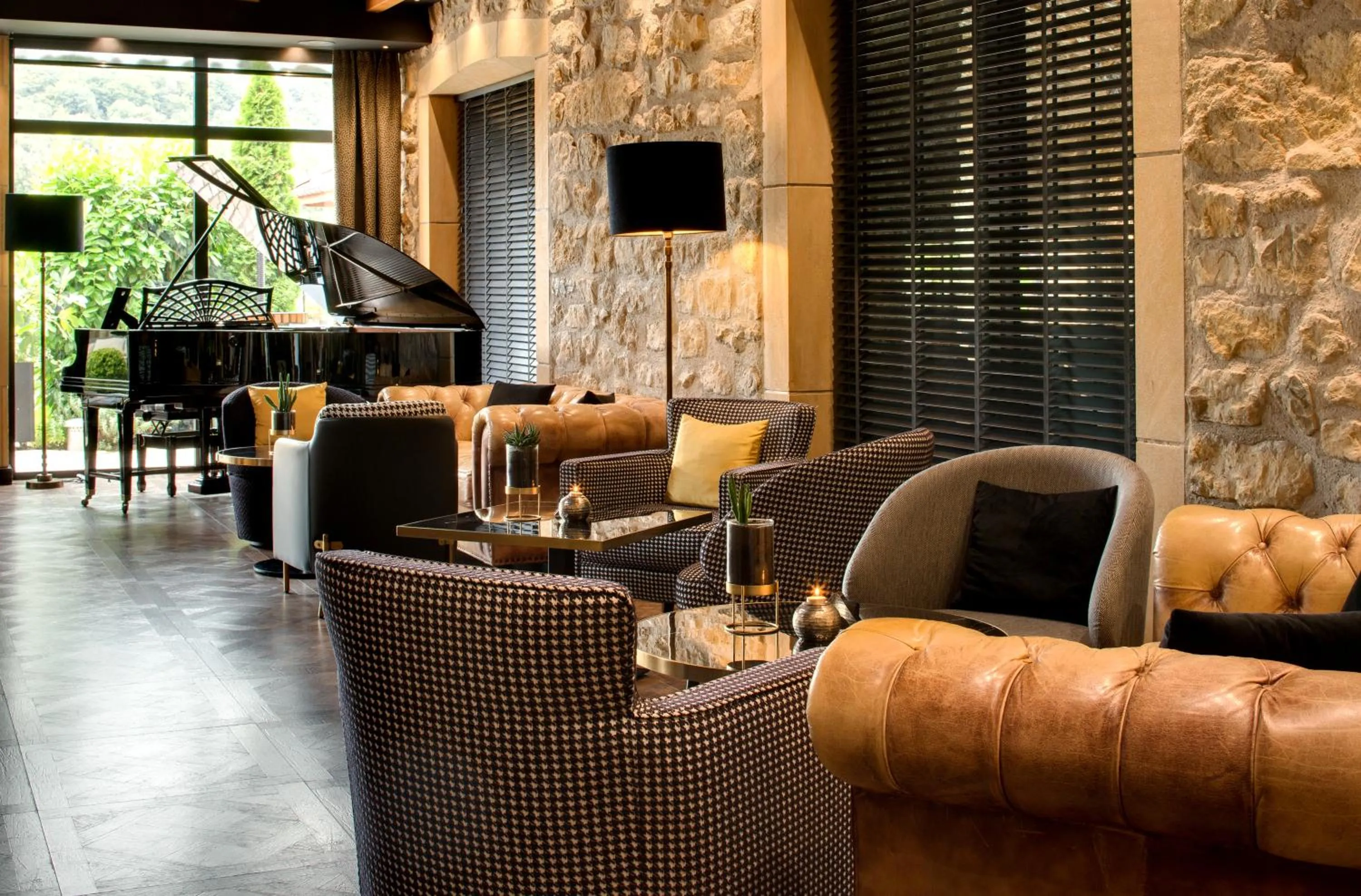 Lounge or bar in Domaine de la Klauss & Spa, Restaurant Gastronomique Le K